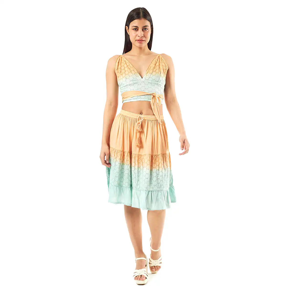 Verde Γυναικείο Σετ Φουστα-Κροπ Τοπ 62-0001 Ρεγιόν Ινδίας ΑνοιχτόΠράσινο Verde Γυναικείο Σετ Φουστα-Κροπ Τοπ 62-0001 Ρεγιόν Ινδίας ΑνοιχτόΠράσινο