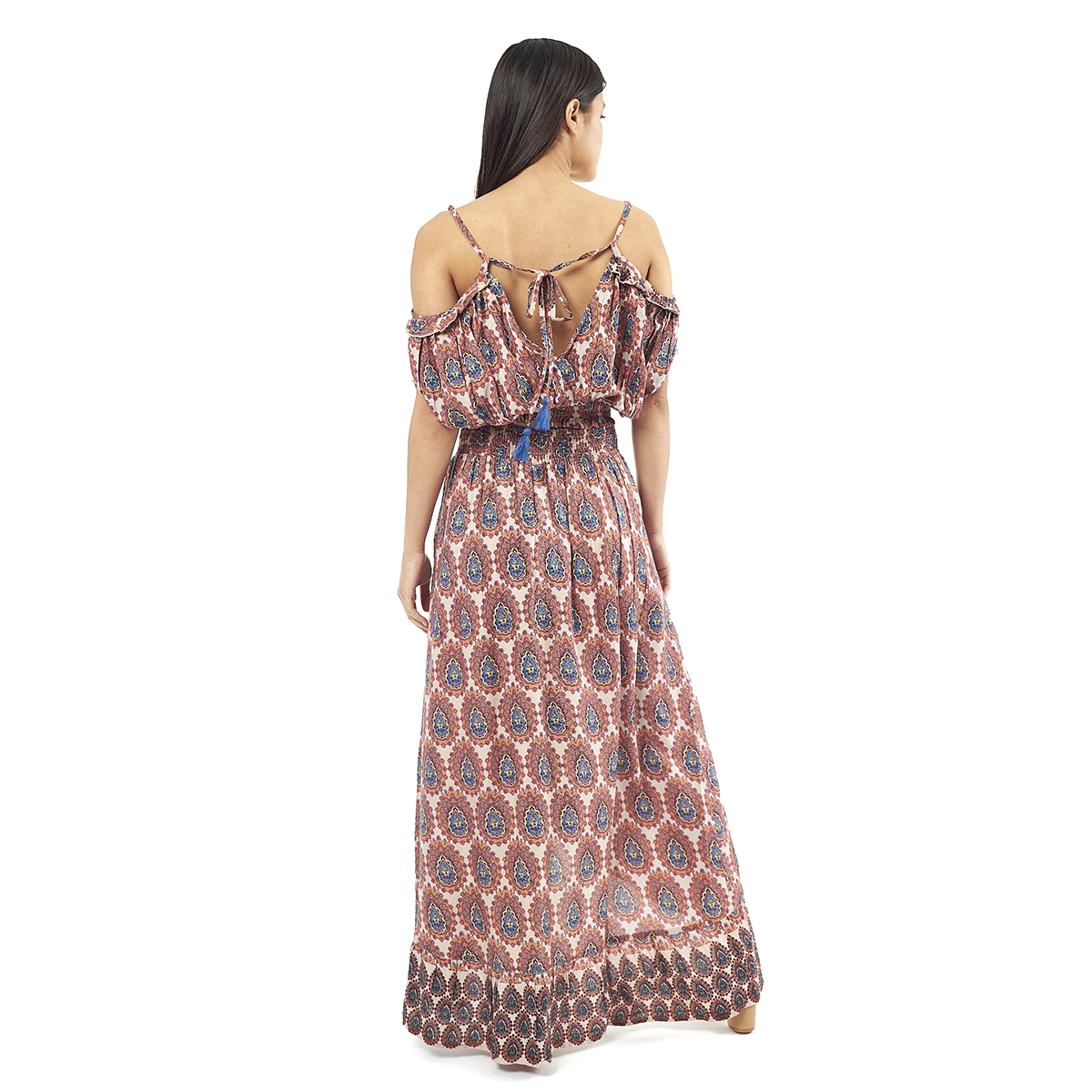 Verde Γυναικείο Σετ Φουστα-Κροπ Τοπ 62-0008 Viscoce Ινδίας Μπέζ