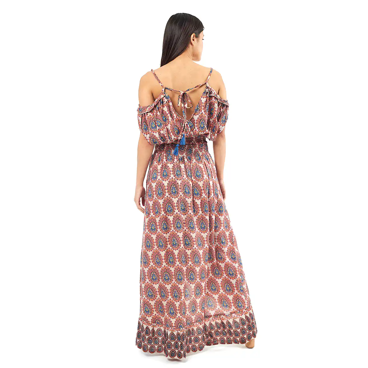 Verde Γυναικείο Σετ Φουστα-Κροπ Τοπ 62-0008 Viscoce Ινδίας Μπέζ