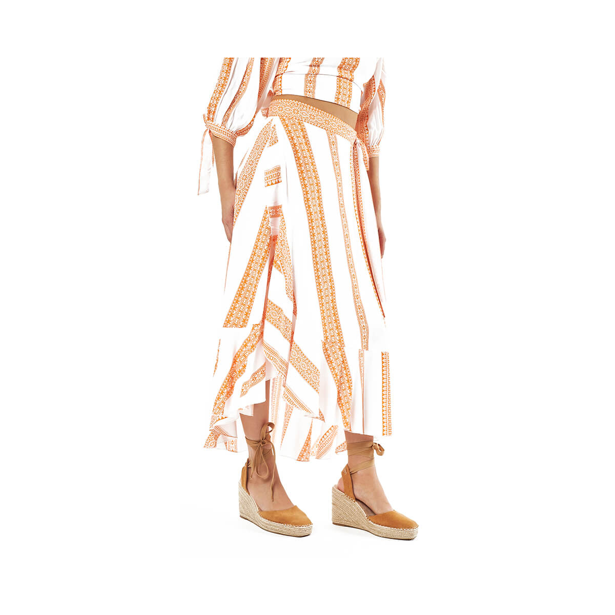 Verde Γυναικεία Φούστα 62-0016 Ρεγιόν Πορτοκαλί