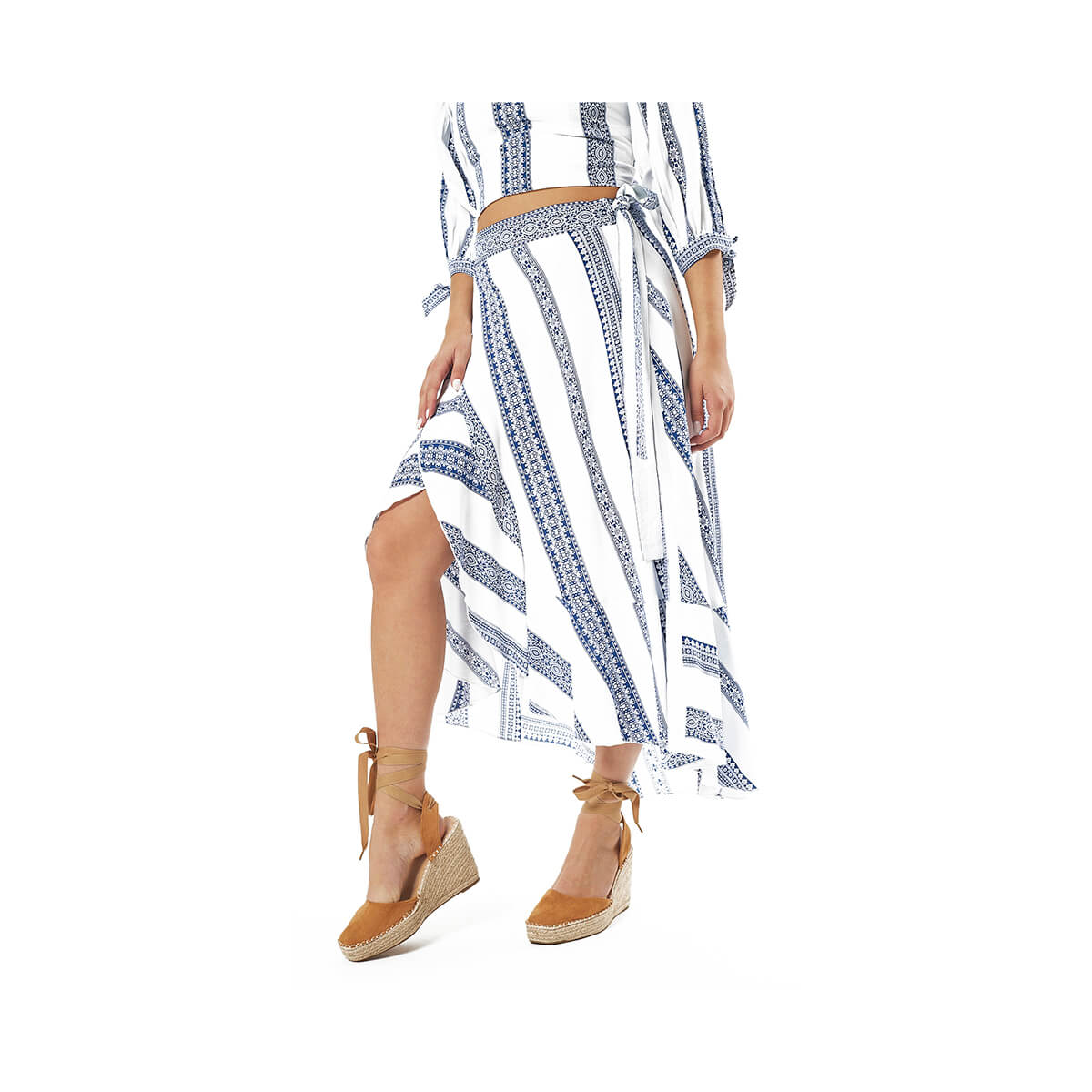 Verde Γυναικεία Φούστα 62-0016 Ρεγιόν Μπλε