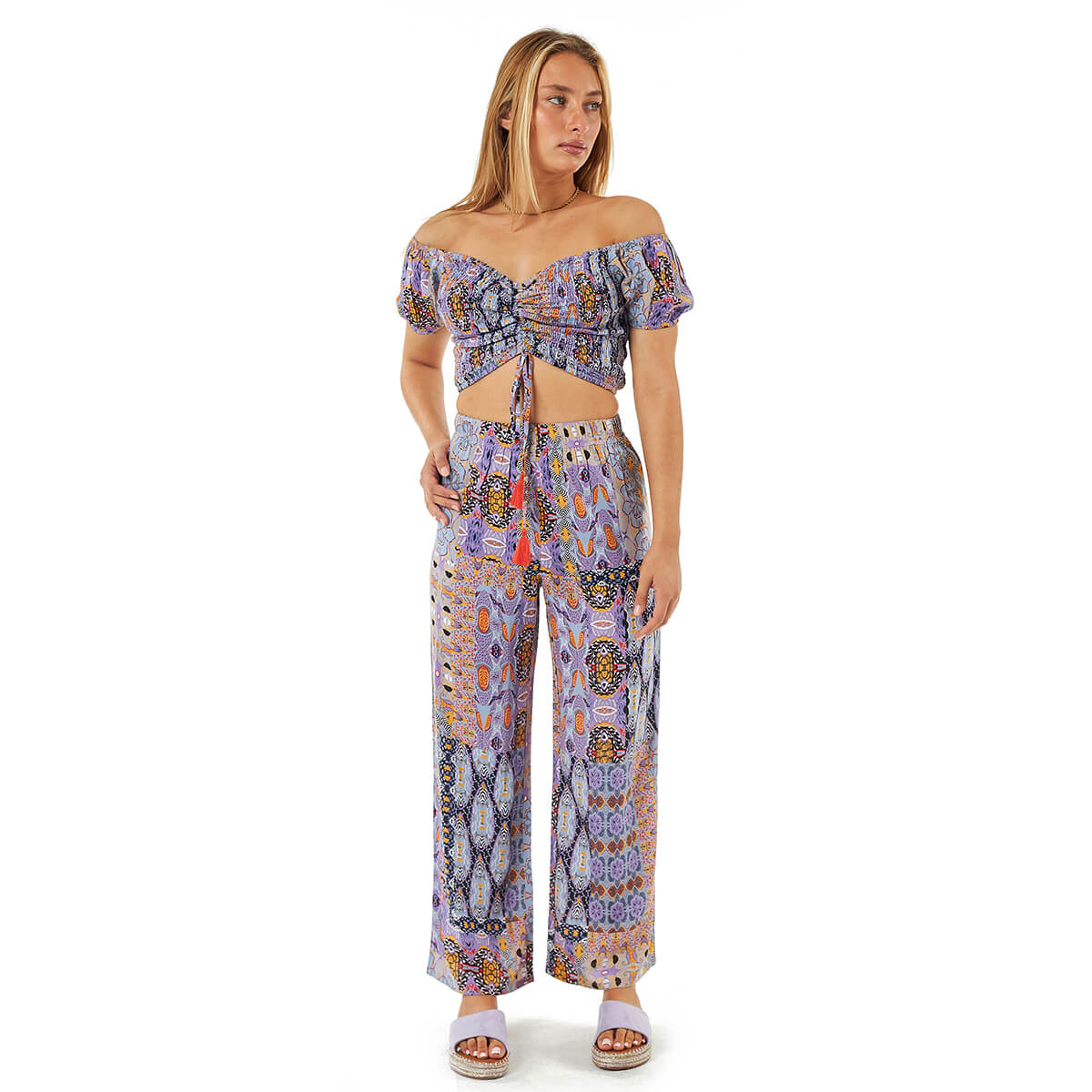 Verde Γυναικείο Κροπ-Τοπ 63-0000011 Ρεγιόν Μωβ