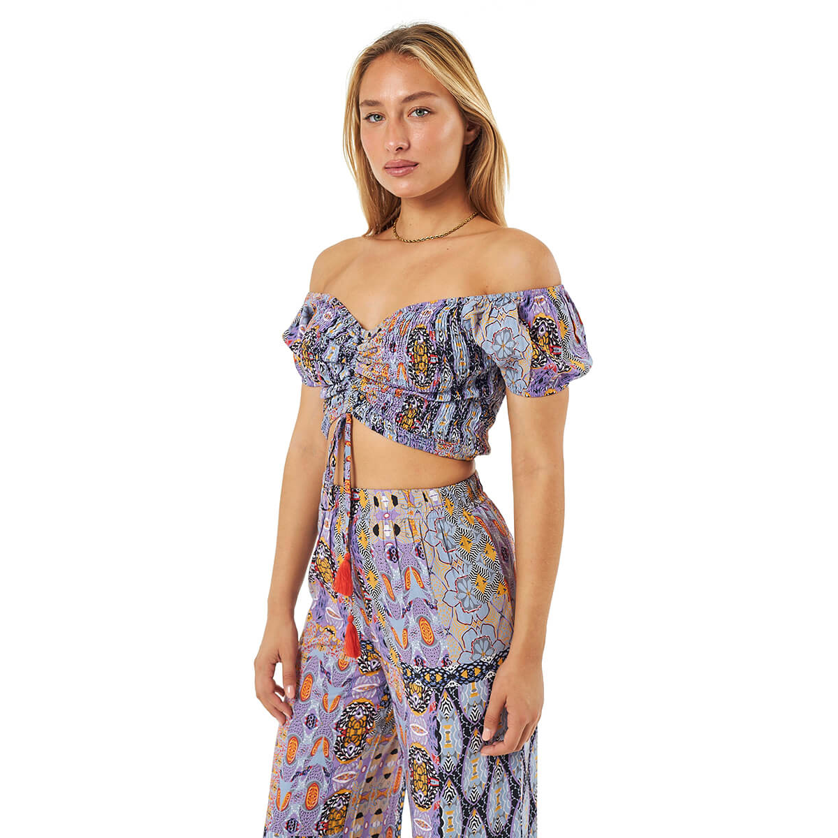 Verde Γυναικείο Κροπ-Τοπ 63-0000011 Ρεγιόν Μωβ