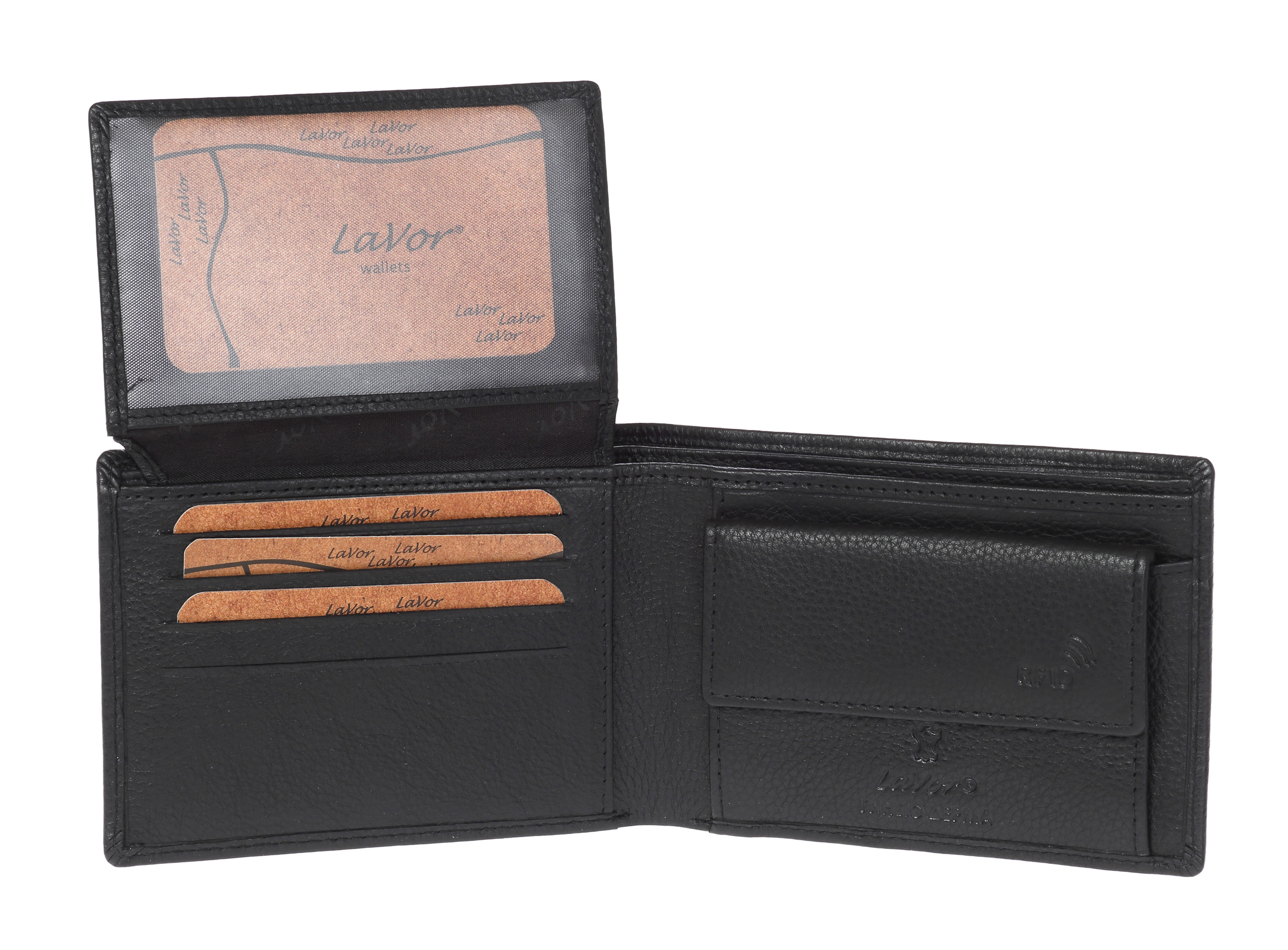 Ανδρικό Δερμάτινο Πορτοφόλι Lavor 6558 μαύρο Ανδρικό Δερμάτινο Πορτοφόλι Lavor 6558 μαύρο