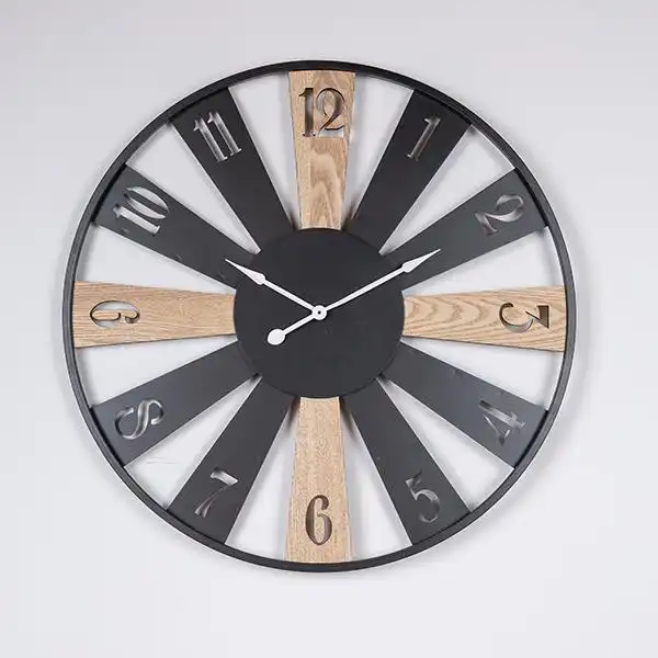 ΡΟΛΟΪ ΤΟΙΧΟΥ ΜΕΤΑΛΛΙΚΟ – ΞΥΛΙΝΟ NATURAL – ΜΑΥΡΟ 60×4.5x60cm