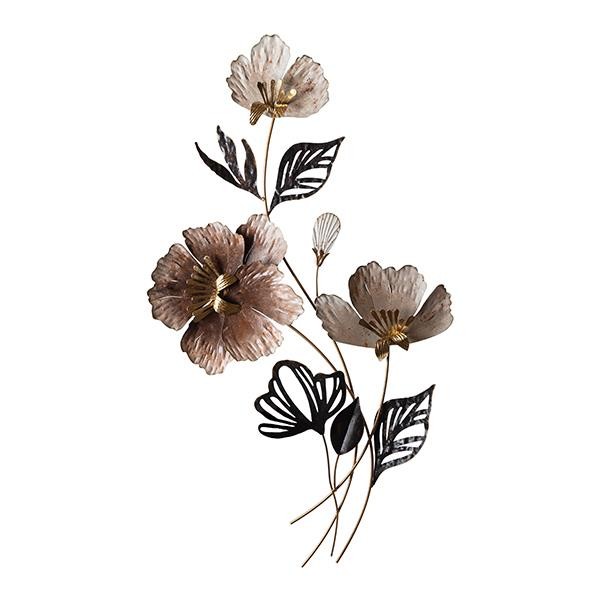 ΔΙΑΚΟΣΜΗΤΙΚΟ ΛΟΥΛΟΥΔΙ ΜΕΤΑΛΛΙΚΟ ΛΕΥΚΟ – ΚΑΦΕ 49x4x87.5cm