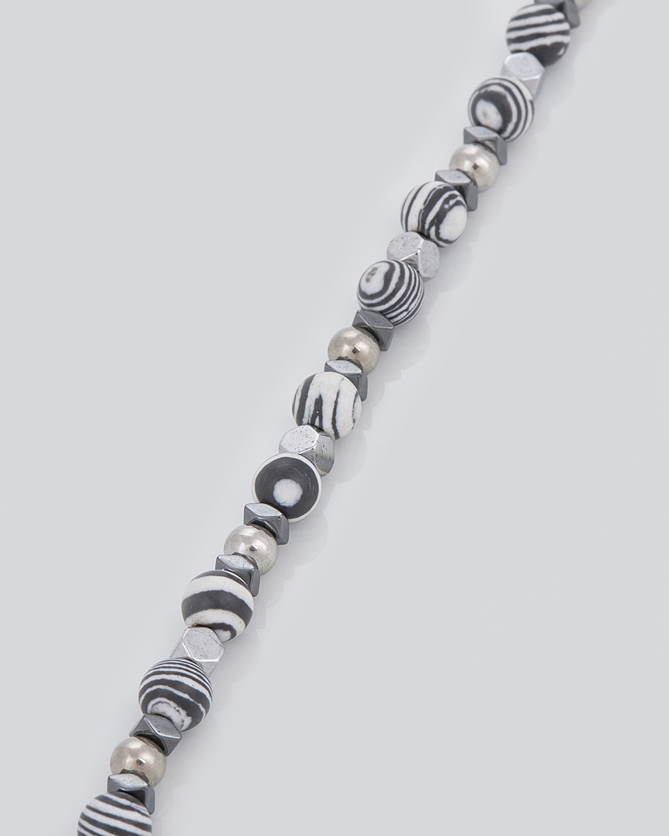 Sequoia Aνδρικό Βραχιόλι μονή χειροπέδα από ανοξείδωτο ατσάλι με πέτρες σε γκρί αποχρώσεις SE-0691 Sequoia Aνδρικό Βραχιόλι μονή χειροπέδα από ανοξείδωτο ατσάλι με πέτρες σε γκρί αποχρώσεις SE-0691