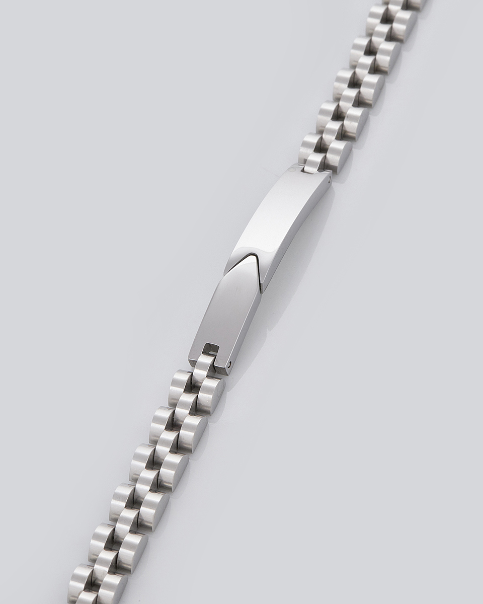 Sequoia Aνδρικό Βραχιόλι χειροπέδα από ανοξείδωτο ατσάλι ασημί SE-0696