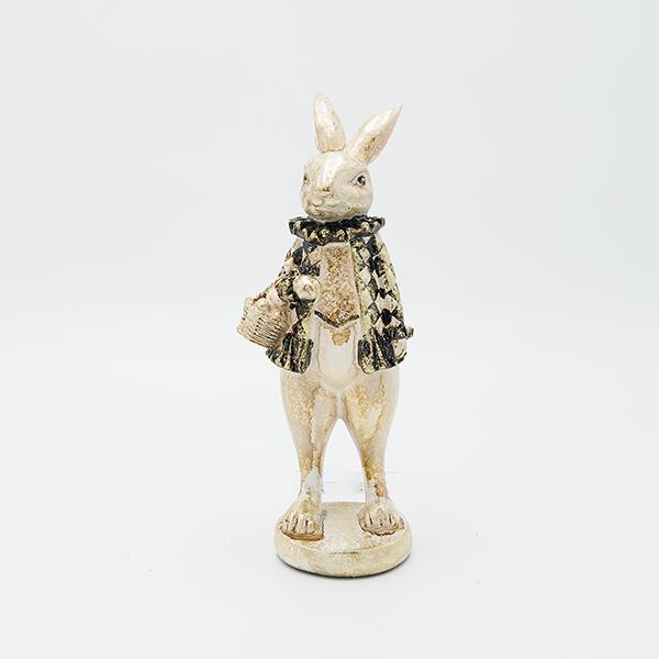 ΠΑΣΧΑΛΙΝΟΣ ΛΑΓΟΣ ΜΕ ΚΑΛΑΘΙ ΠΟΛΥΡΕΖΙΝ 9×9.5×24.5cm