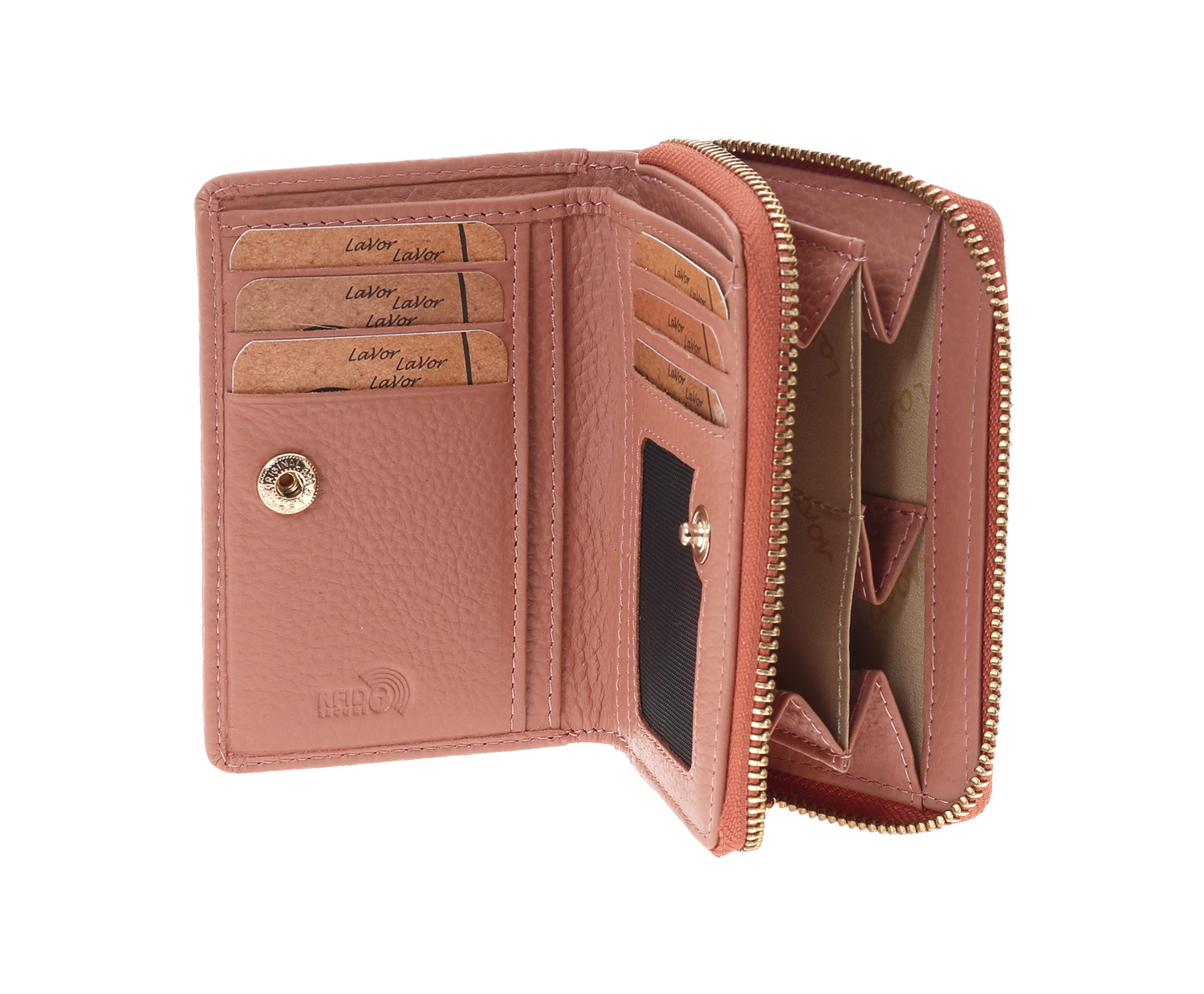 LaVor 1-6081 Γυναικείο Δερμάτινο Πορτοφόλι με Rfid Ροζ LaVor 1-6081 Γυναικείο Δερμάτινο Πορτοφόλι με Rfid Ροζ