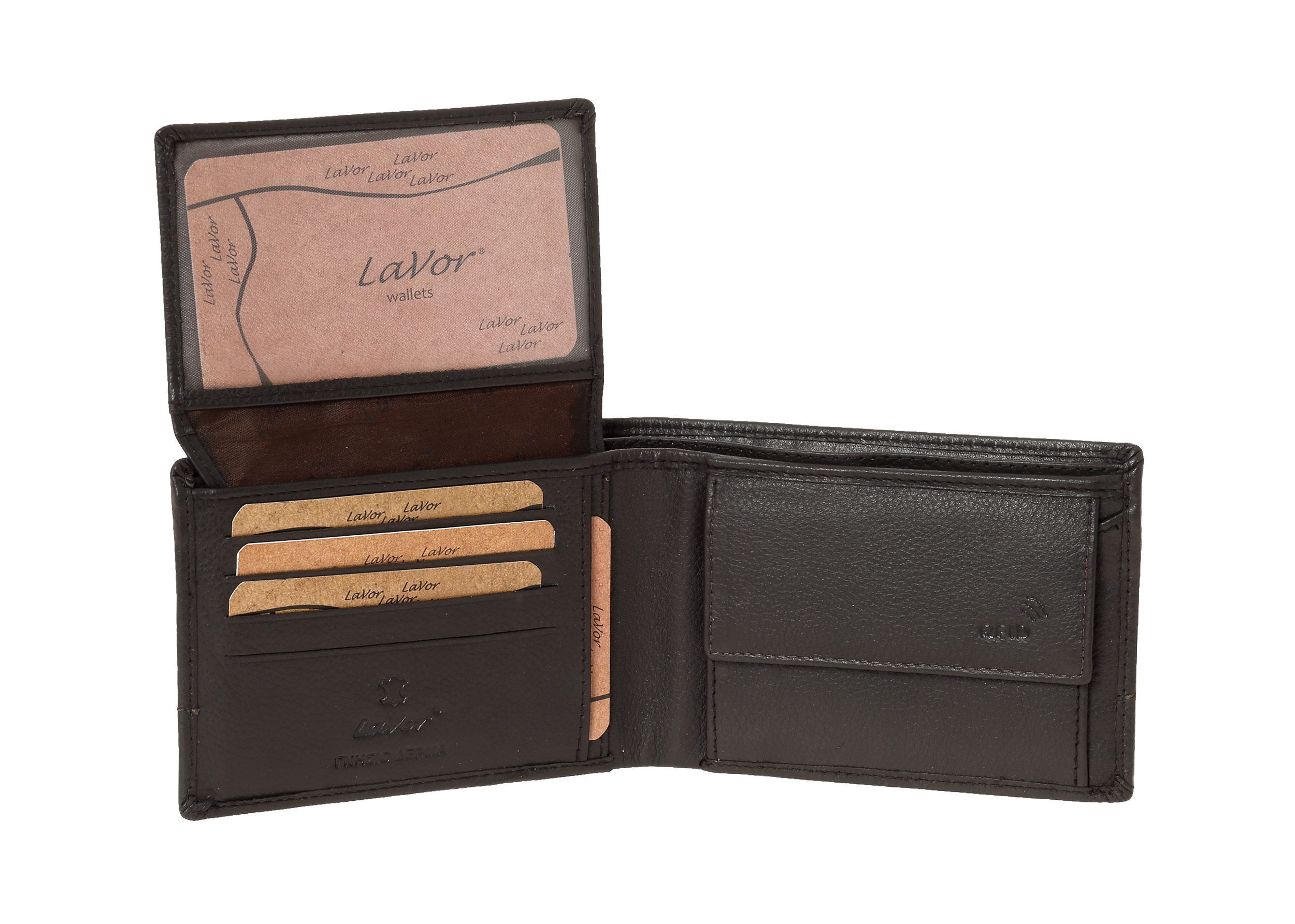 LaVor 1-3814 Ανδρικό Δερμάτινο Πορτοφόλι με RFID Καφέ LaVor 1-3814 Ανδρικό Δερμάτινο Πορτοφόλι με RFID Καφέ