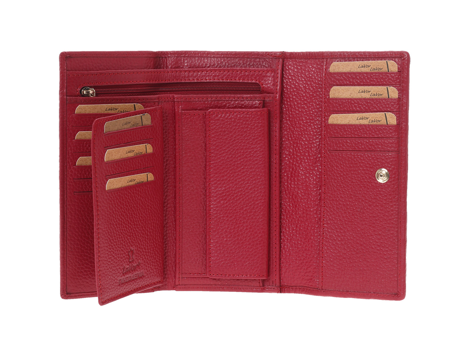 LaVor 1-6164 Γυναικείο Δερμάτινο Πορτοφόλι με Rfid Κόκκινο LaVor 1-6164 Γυναικείο Δερμάτινο Πορτοφόλι με Rfid Κόκκινο