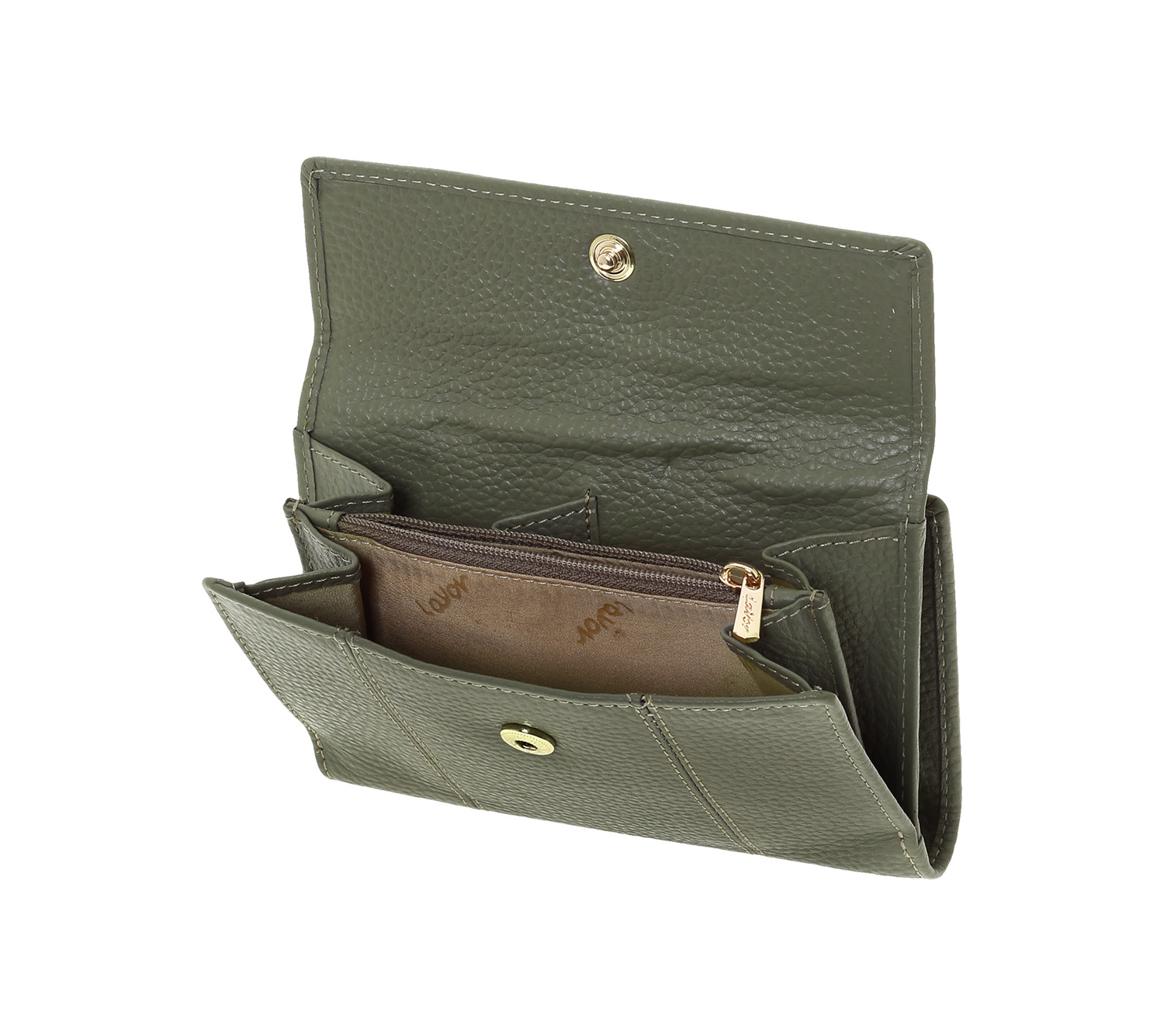 LaVor 1-6161 Γυναικείο Δερμάτινο Πορτοφόλι με Rfid Χακί