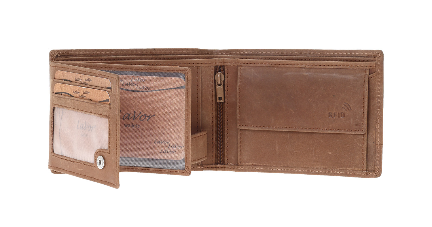 LaVor 1-3838 Ανδρικό Δερμάτινο Πορτοφόλι με RFID Crunch LaVor 1-3838 Ανδρικό Δερμάτινο Πορτοφόλι με RFID Crunch