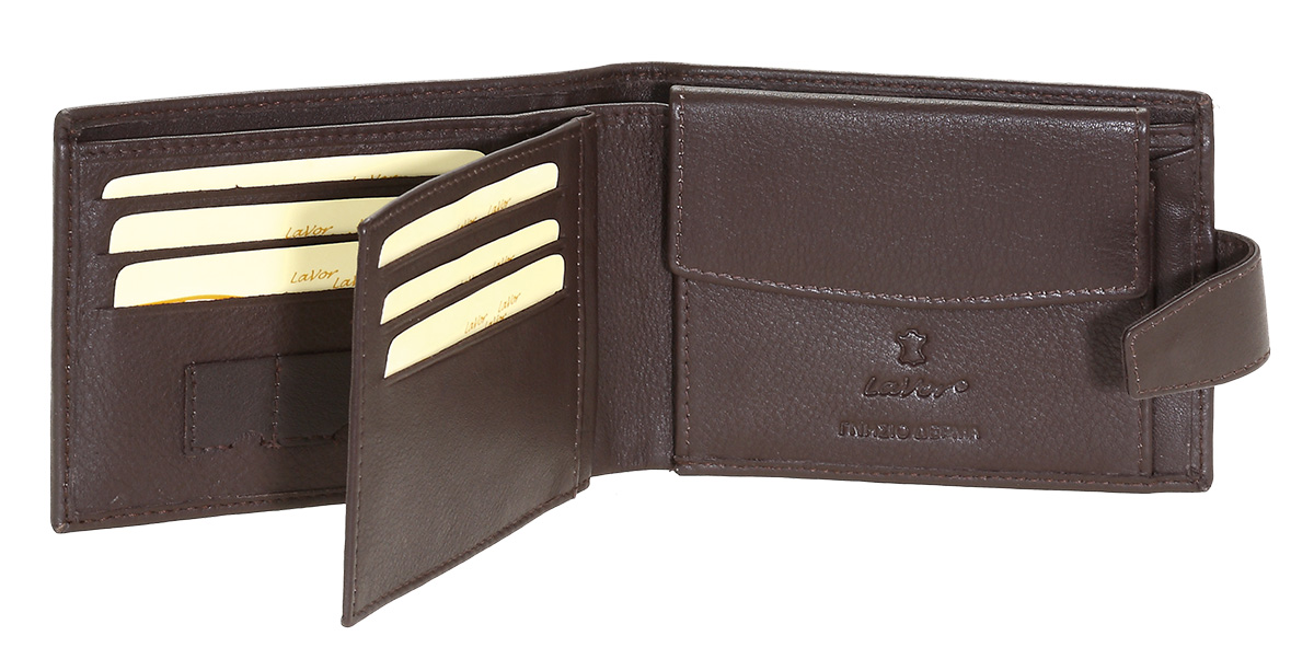 LaVor 1-7017 Ανδρικό Δερμάτινο Πορτοφόλι με RFID Καφέ LaVor 1-7017 Ανδρικό Δερμάτινο Πορτοφόλι με RFID Καφέ