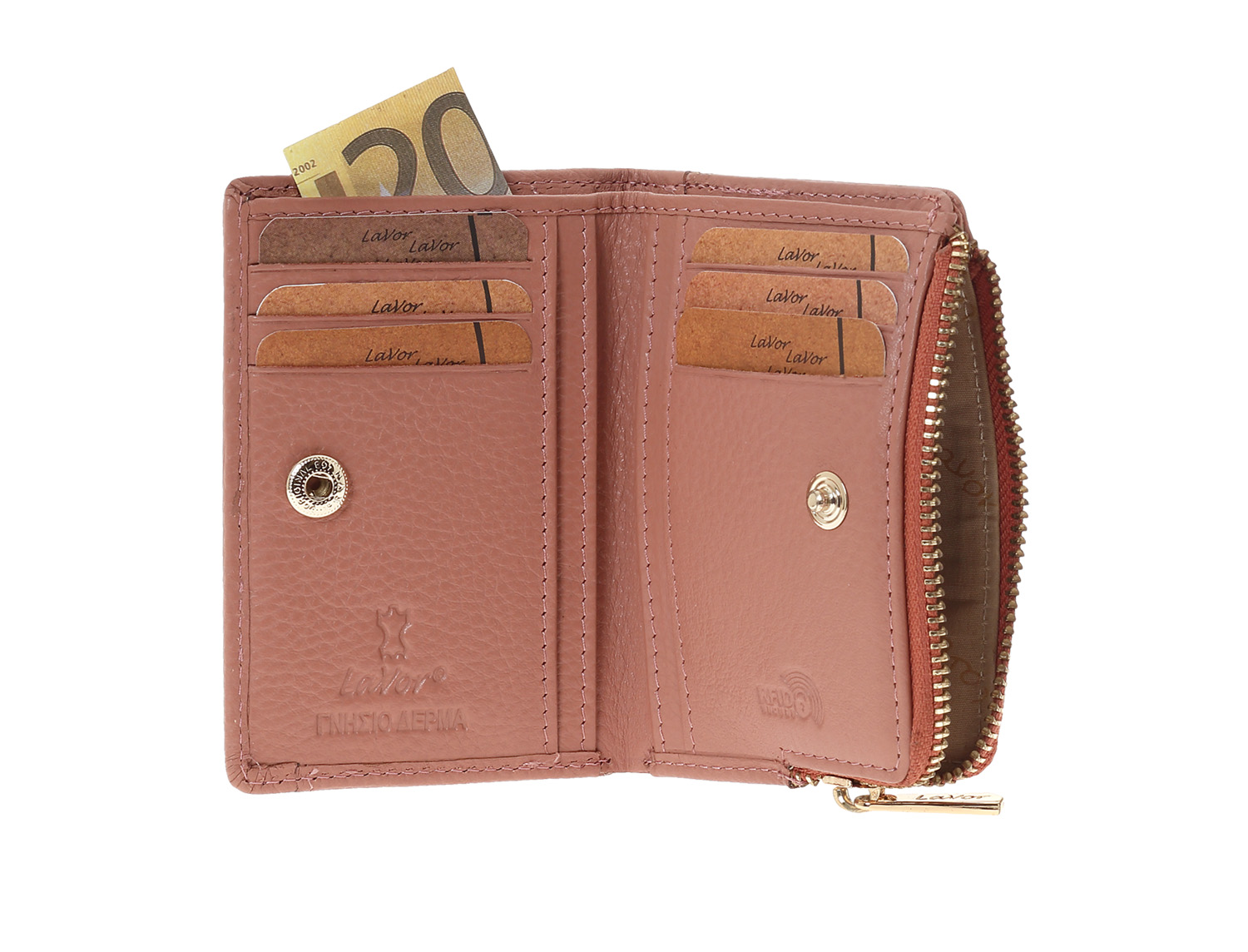 LaVor 1-6097 Γυναικείο Δερμάτινο Πορτοφόλι με Rfid Ροζ LaVor 1-6097 Γυναικείο Δερμάτινο Πορτοφόλι με Rfid Ροζ
