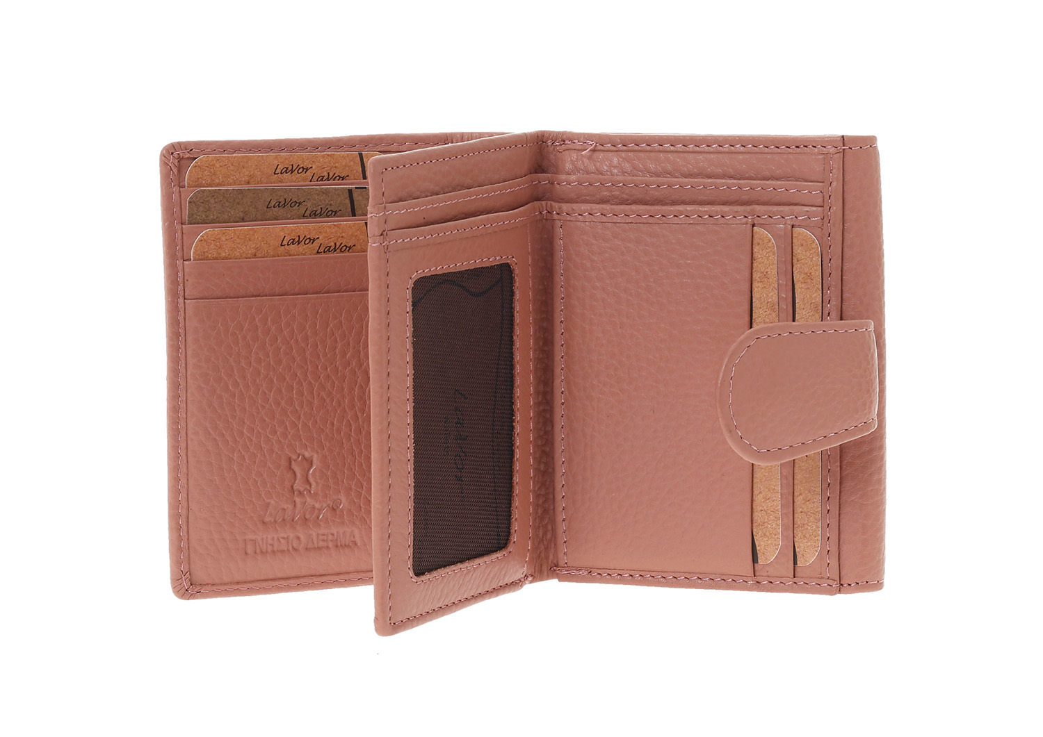 LaVor 1-6162 Γυναικείο Δερμάτινο Πορτοφόλι με Rfid Ροζ