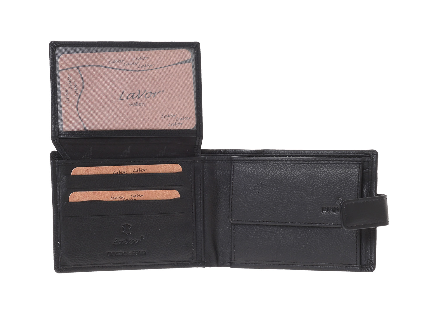 LaVor 1-3835 Ανδρικό Δερμάτινο Πορτοφόλι με RFID Μαυρο LaVor 1-3835 Ανδρικό Δερμάτινο Πορτοφόλι με RFID Μαυρο