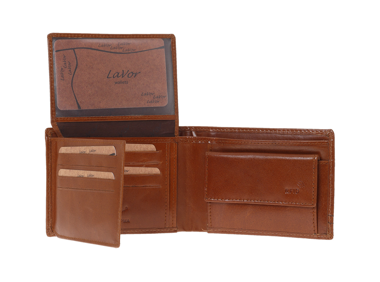 LaVor 1-3839 Ανδρικό Δερμάτινο Πορτοφόλι με RFID Κονιακ LaVor 1-3839 Ανδρικό Δερμάτινο Πορτοφόλι με RFID Κονιακ