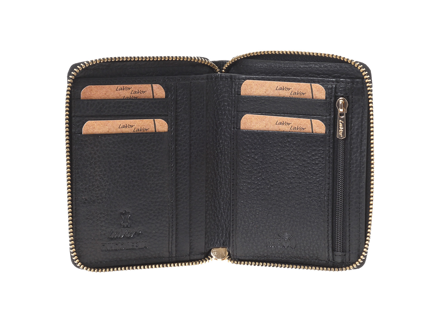 LaVor 1-6167 Γυναικείο Δερμάτινο Πορτοφόλι με Rfid Μαύρο