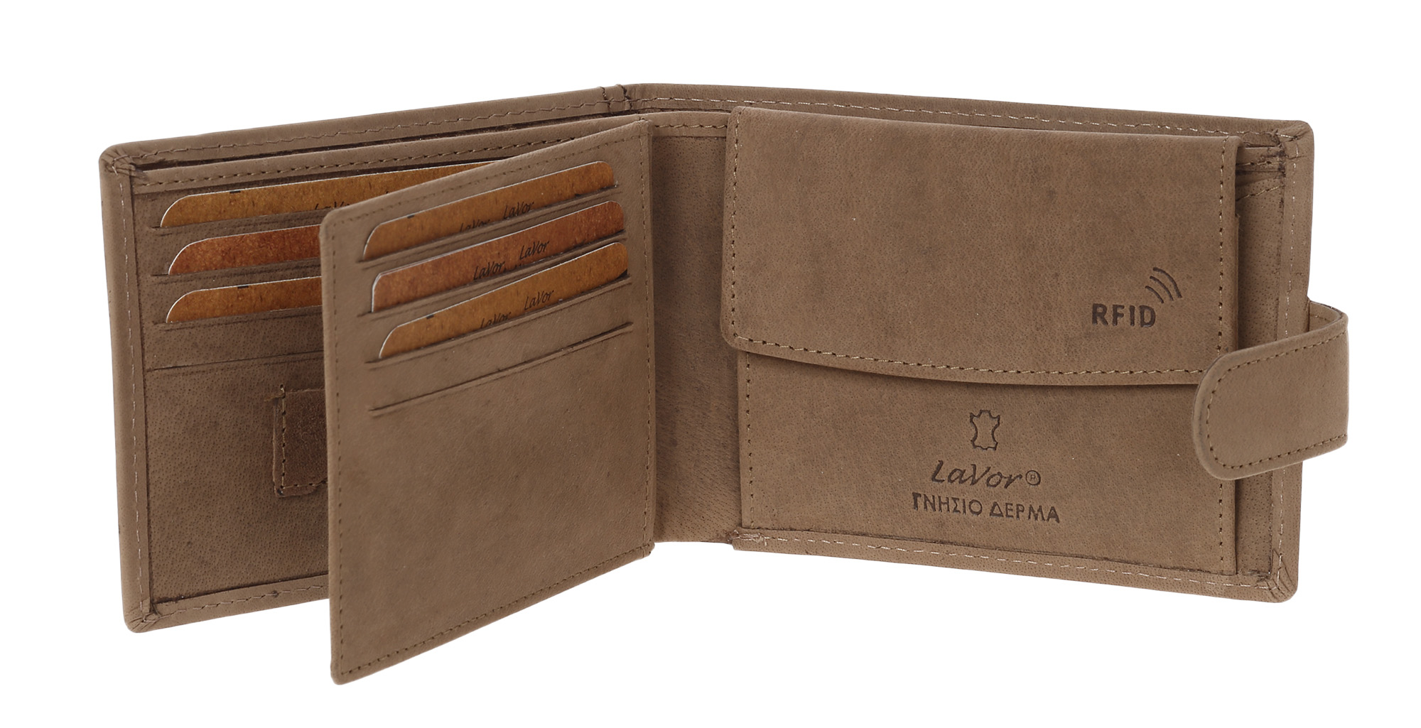 LaVor 1-3420 Ανδρικό Δερμάτινο Πορτοφόλι με RFID Crunch LaVor 1-3420 Ανδρικό Δερμάτινο Πορτοφόλι με RFID Crunch