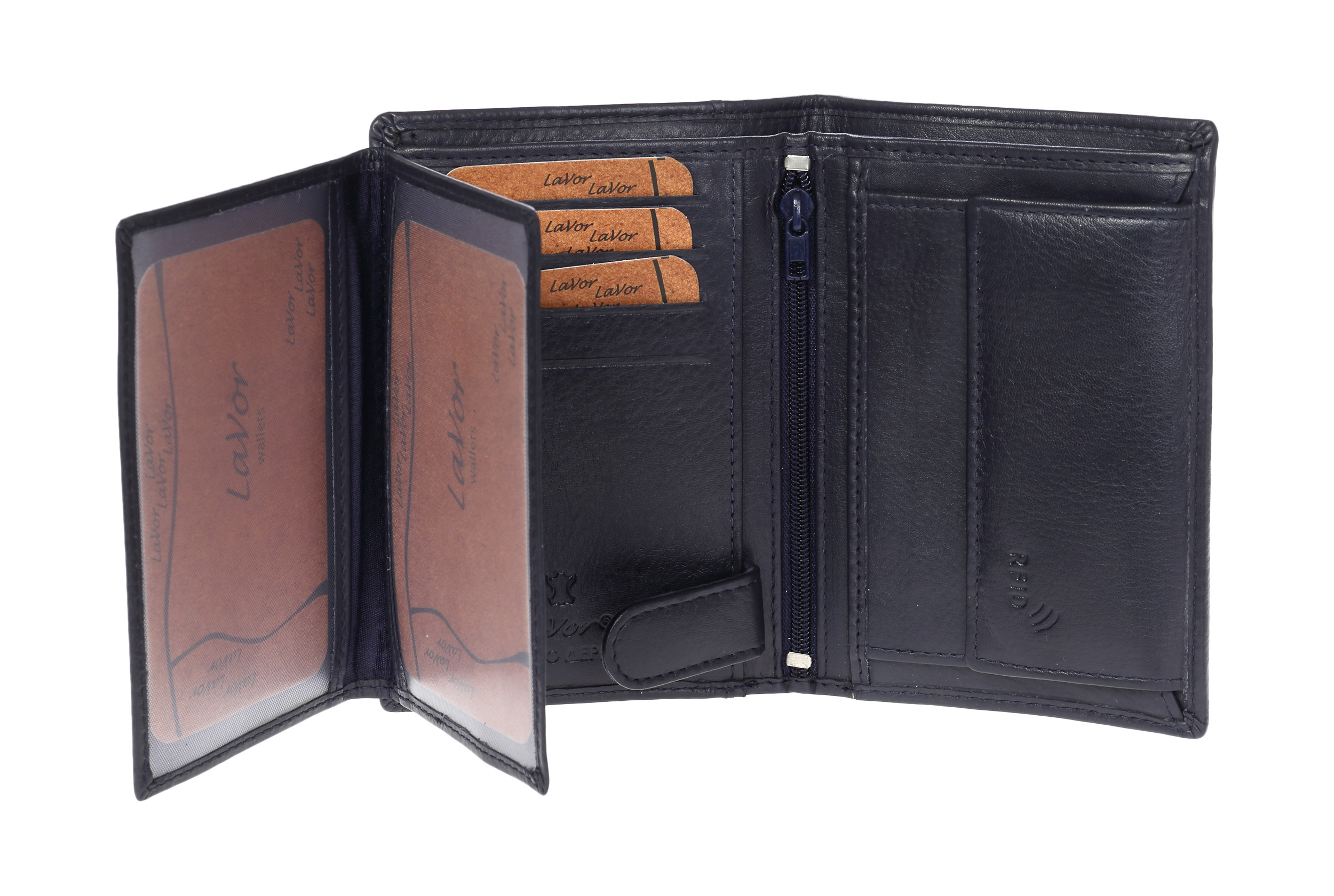 LaVor 1-3211 Ανδρικό Δερμάτινο Πορτοφόλι με RFID Μπλε LaVor 1-3211 Ανδρικό Δερμάτινο Πορτοφόλι με RFID Μπλε