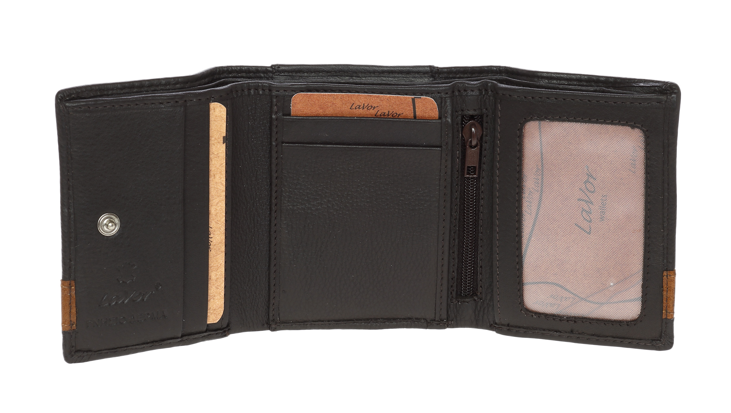 LaVor 1-3301 Ανδρικό Δερμάτινο Πορτοφόλι με RFID Καφέ