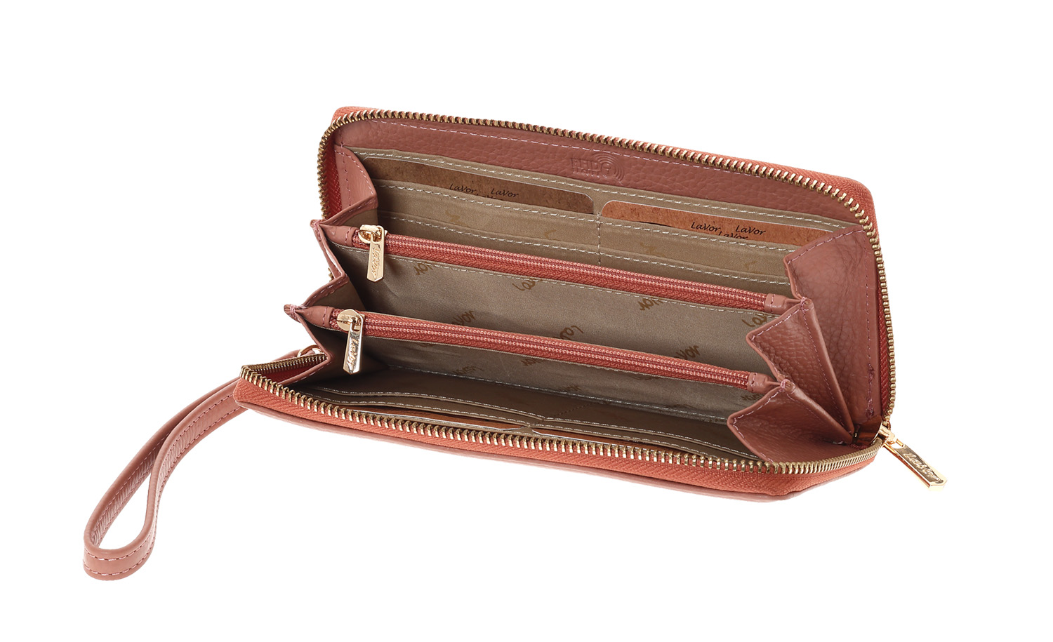 LaVor 1-6160 Γυναικείο Δερμάτινο Πορτοφόλι με Rfid Ροζ