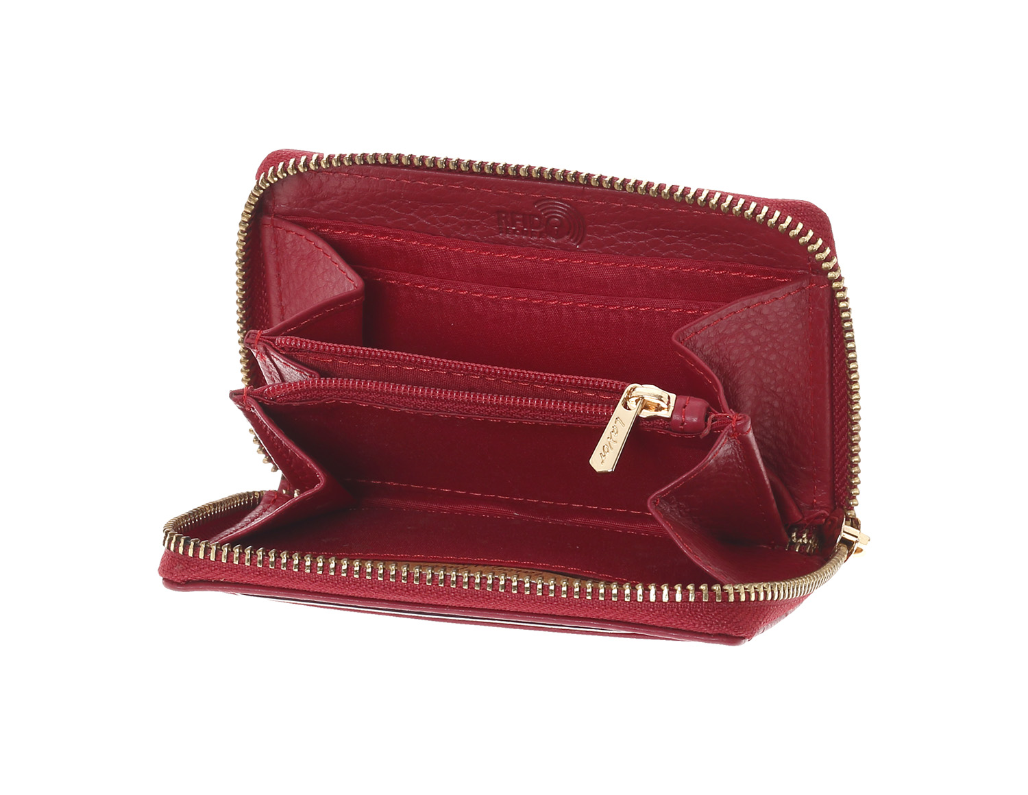 LaVor 1-6166 Γυναικείο Δερμάτινο Πορτοφόλι με Rfid Κόκκινο