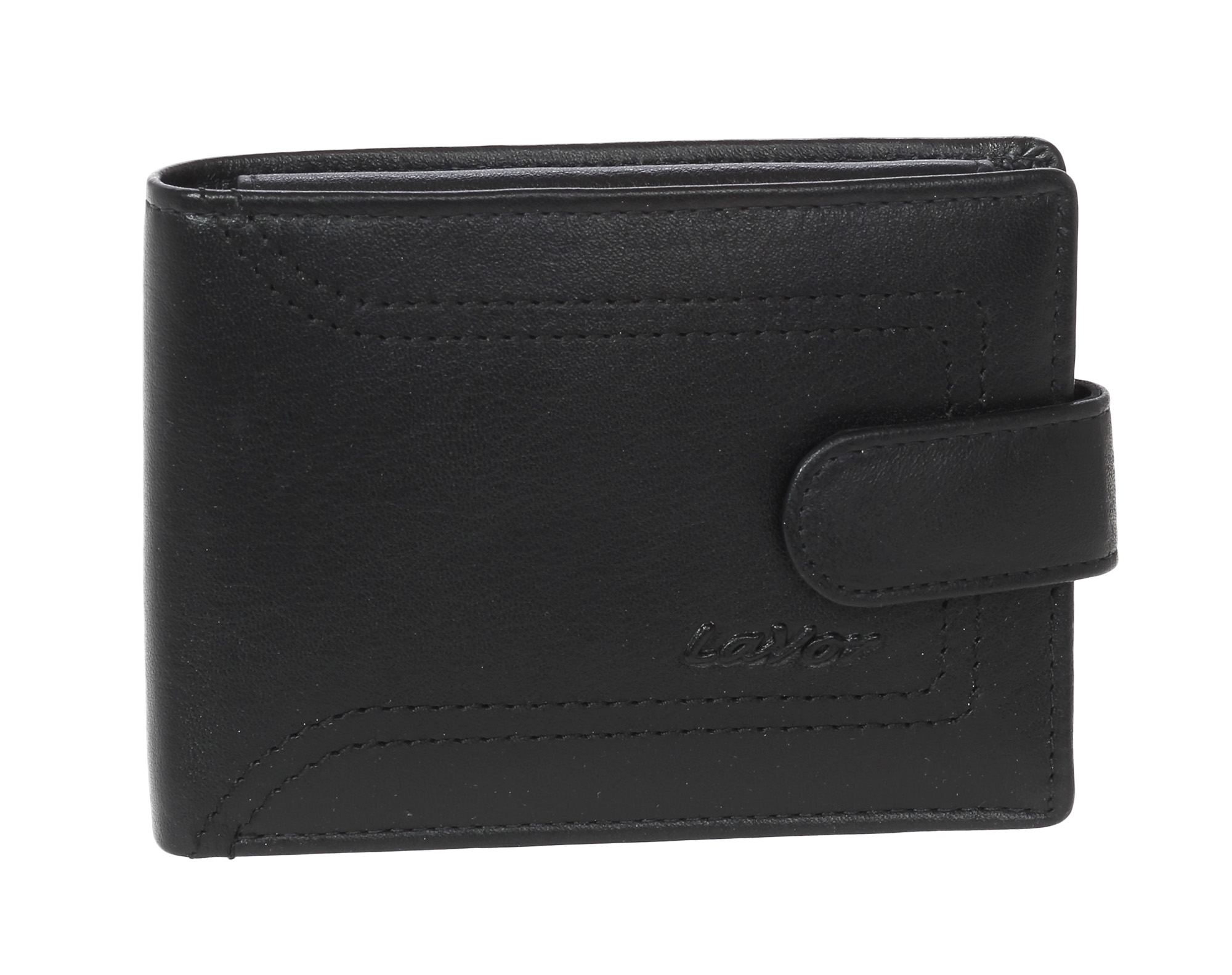 LaVor 1-3420 Ανδρικό Δερμάτινο Πορτοφόλι με RFID Μαύρο