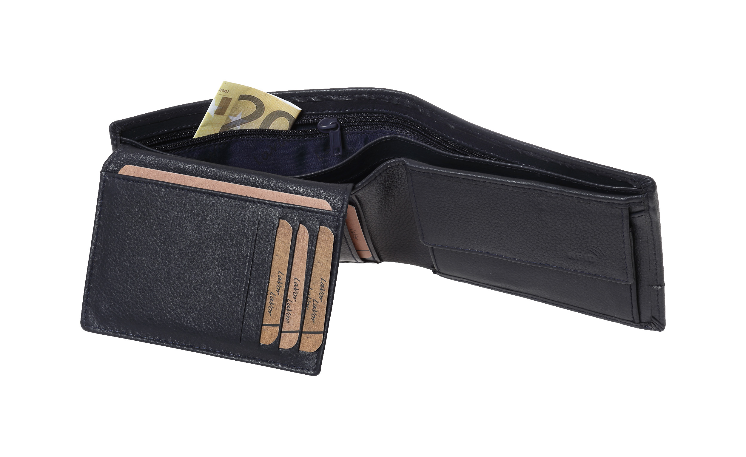 LaVor 1-3814 Ανδρικό Δερμάτινο Πορτοφόλι με RFID Μπλε LaVor 1-3814 Ανδρικό Δερμάτινο Πορτοφόλι με RFID Μπλε