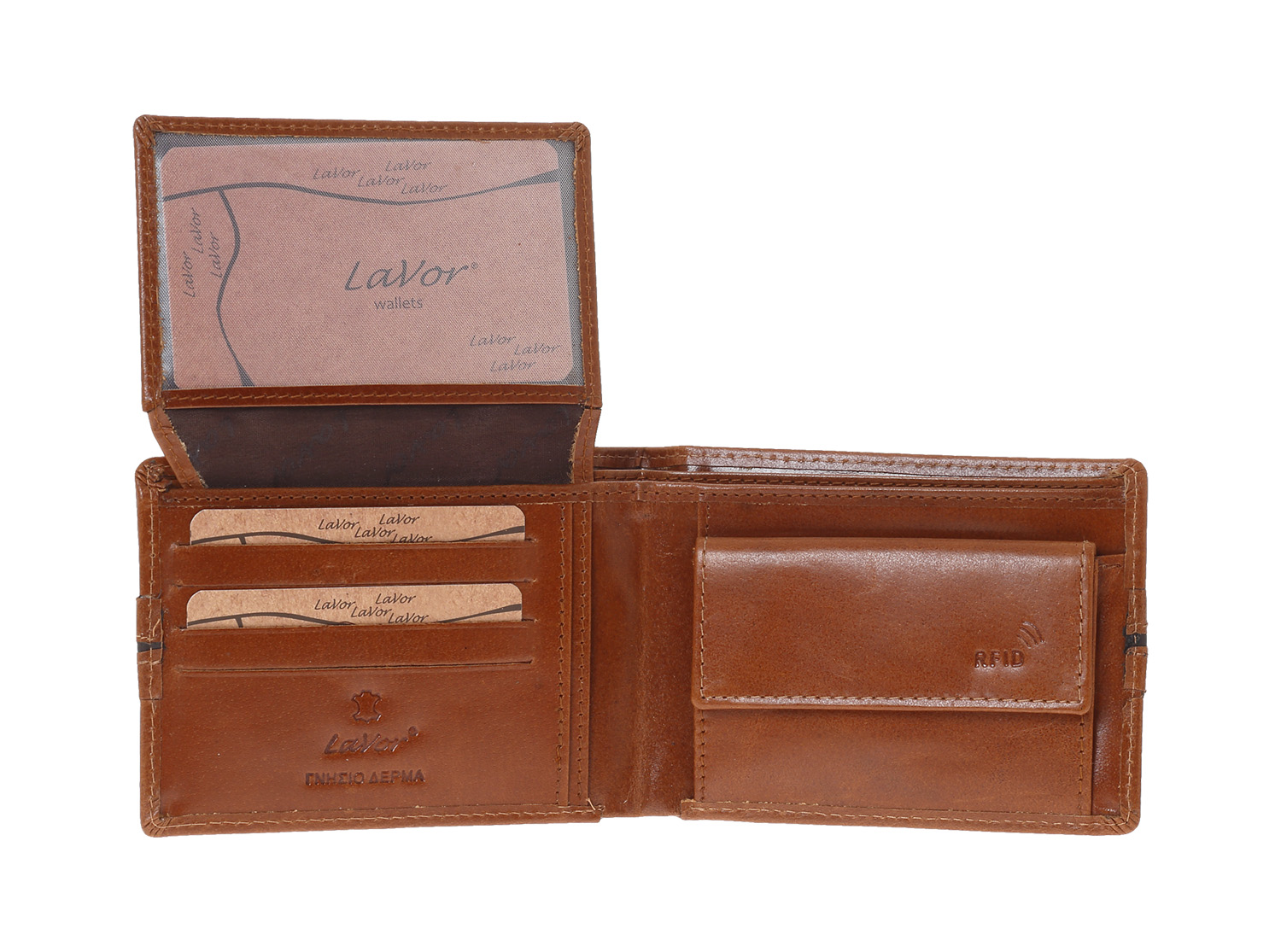LaVor 1-3836 Ανδρικό Δερμάτινο Πορτοφόλι με RFID Κονιακ LaVor 1-3836 Ανδρικό Δερμάτινο Πορτοφόλι με RFID Κονιακ
