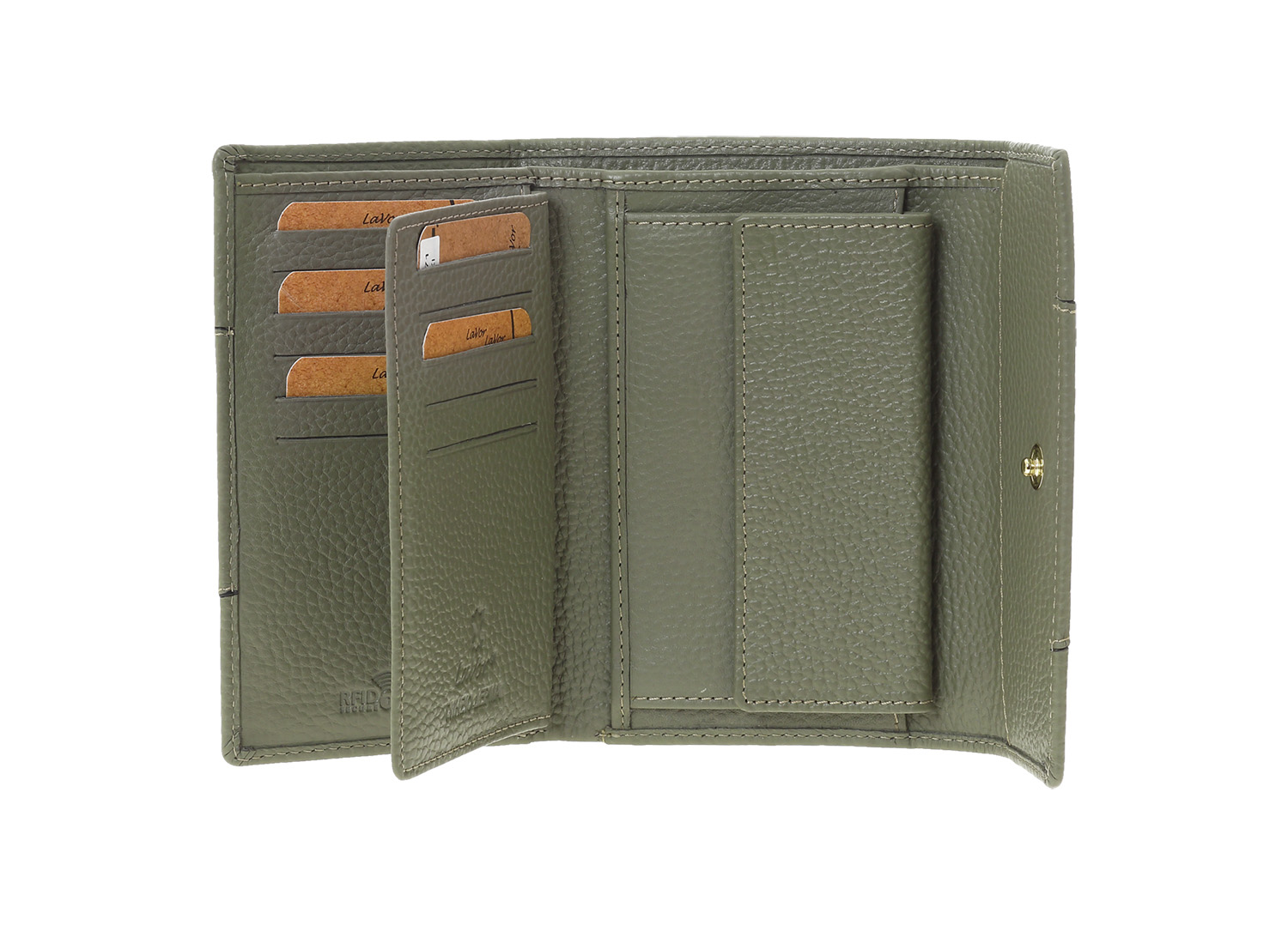 LaVor 1-6071 Γυναικείο Δερμάτινο Πορτοφόλι με Rfid Χακί