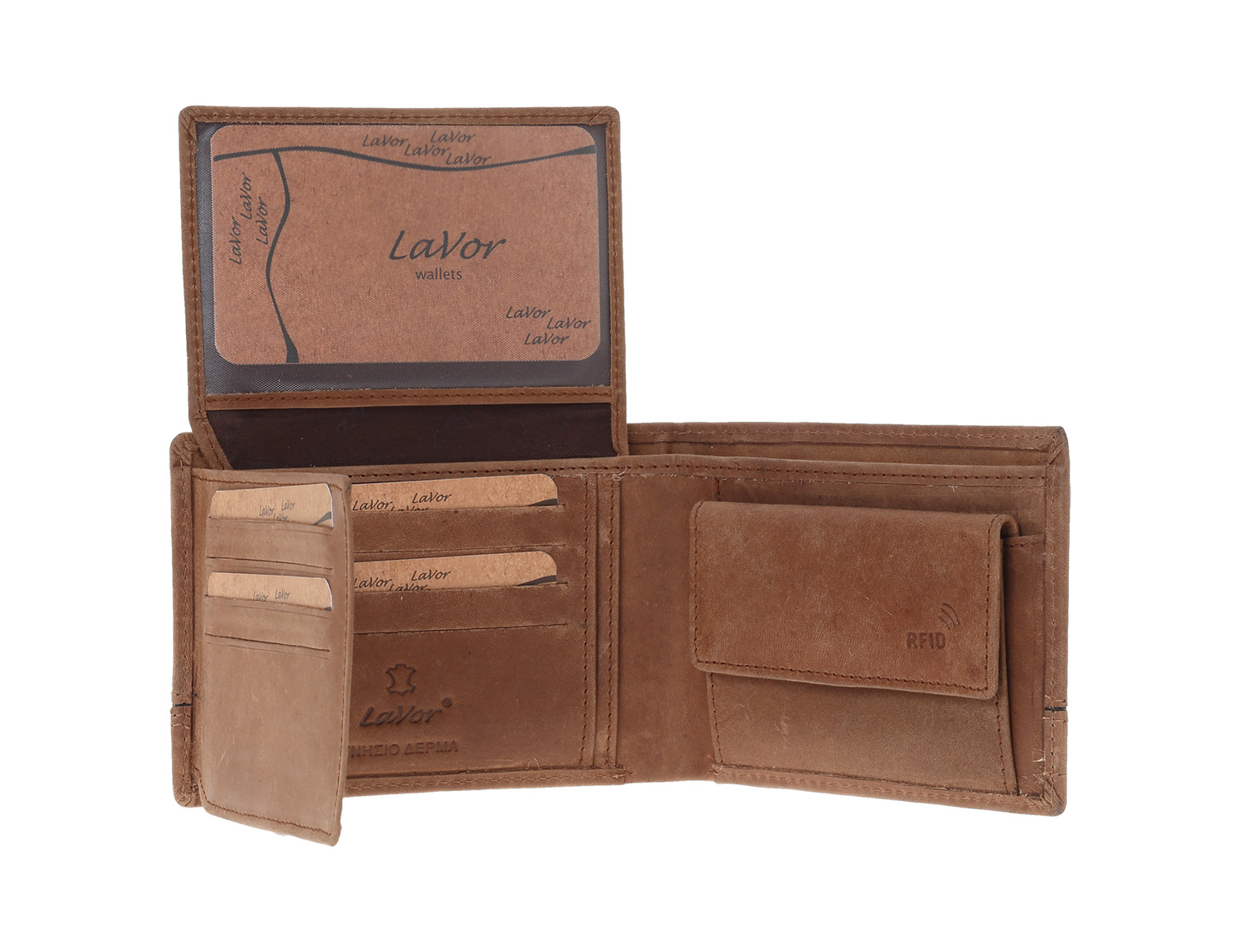 LaVor 1-3834 Ανδρικό Δερμάτινο Πορτοφόλι με RFID Crunch LaVor 1-3834 Ανδρικό Δερμάτινο Πορτοφόλι με RFID Crunch
