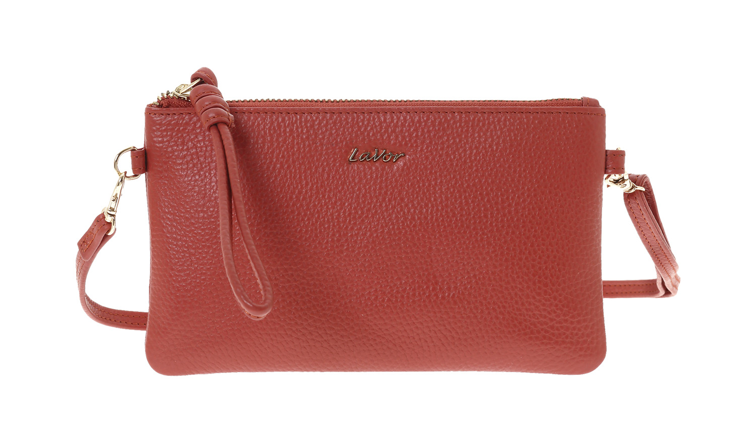 LaVor 1-6033 Γυναικείο Δερμάτινο Τσαντάκι Τερακότα LaVor 1-6033 Γυναικείο Δερμάτινο Τσαντάκι Τερακότα