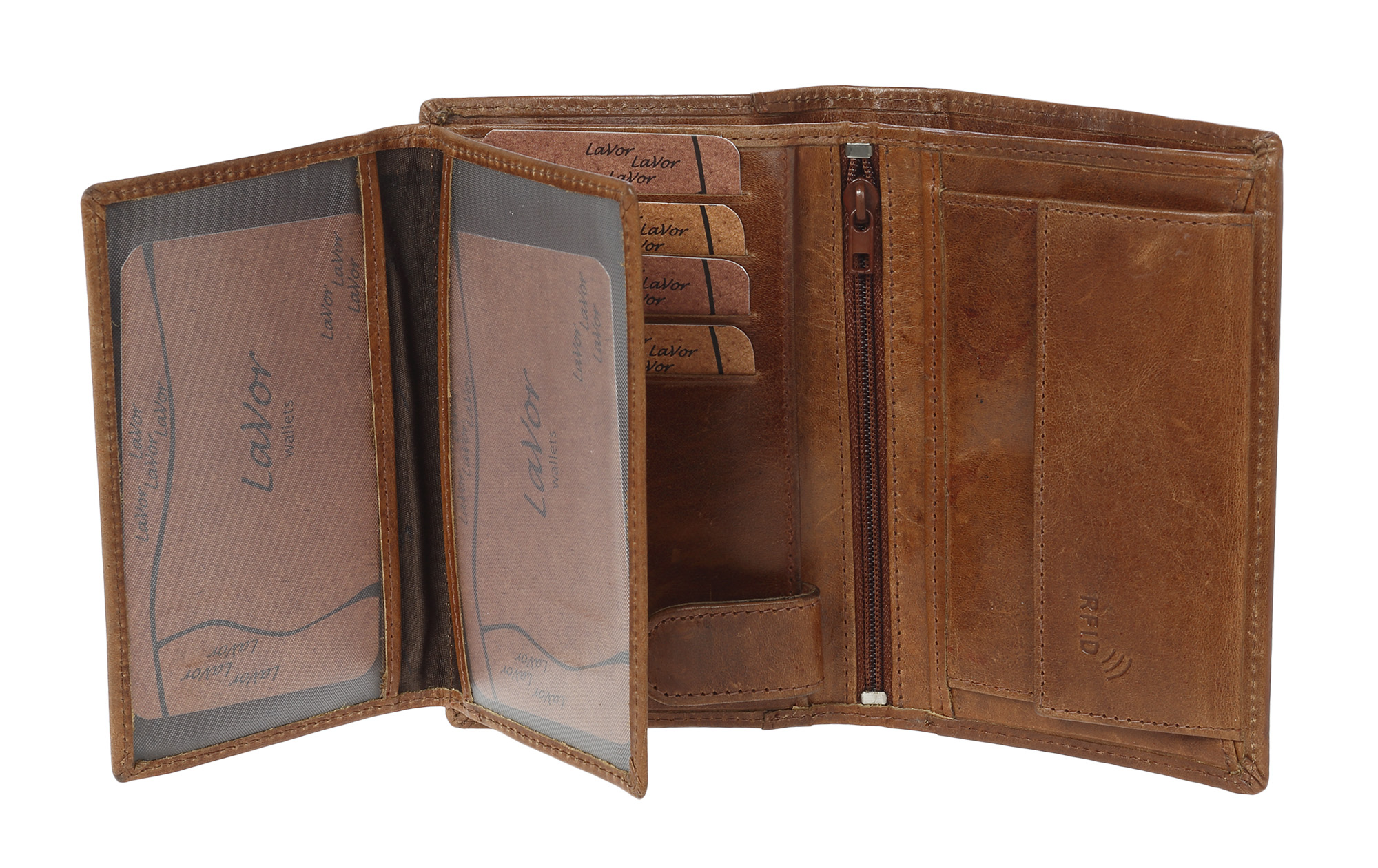 LaVor 1-3315 Ανδρικό Δερμάτινο Πορτοφόλι με RFID Κονιάκ LaVor 1-3315 Ανδρικό Δερμάτινο Πορτοφόλι με RFID Κονιάκ