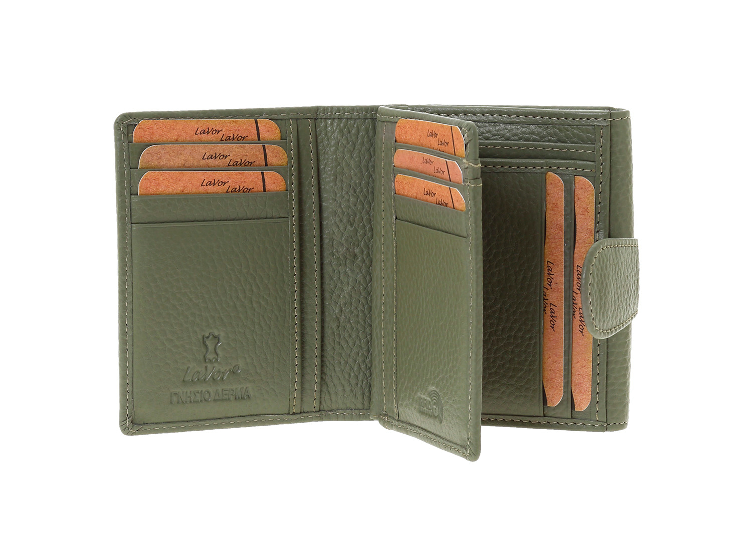 LaVor 1-6162 Γυναικείο Δερμάτινο Πορτοφόλι με Rfid Χακί LaVor 1-6162 Γυναικείο Δερμάτινο Πορτοφόλι με Rfid Χακί