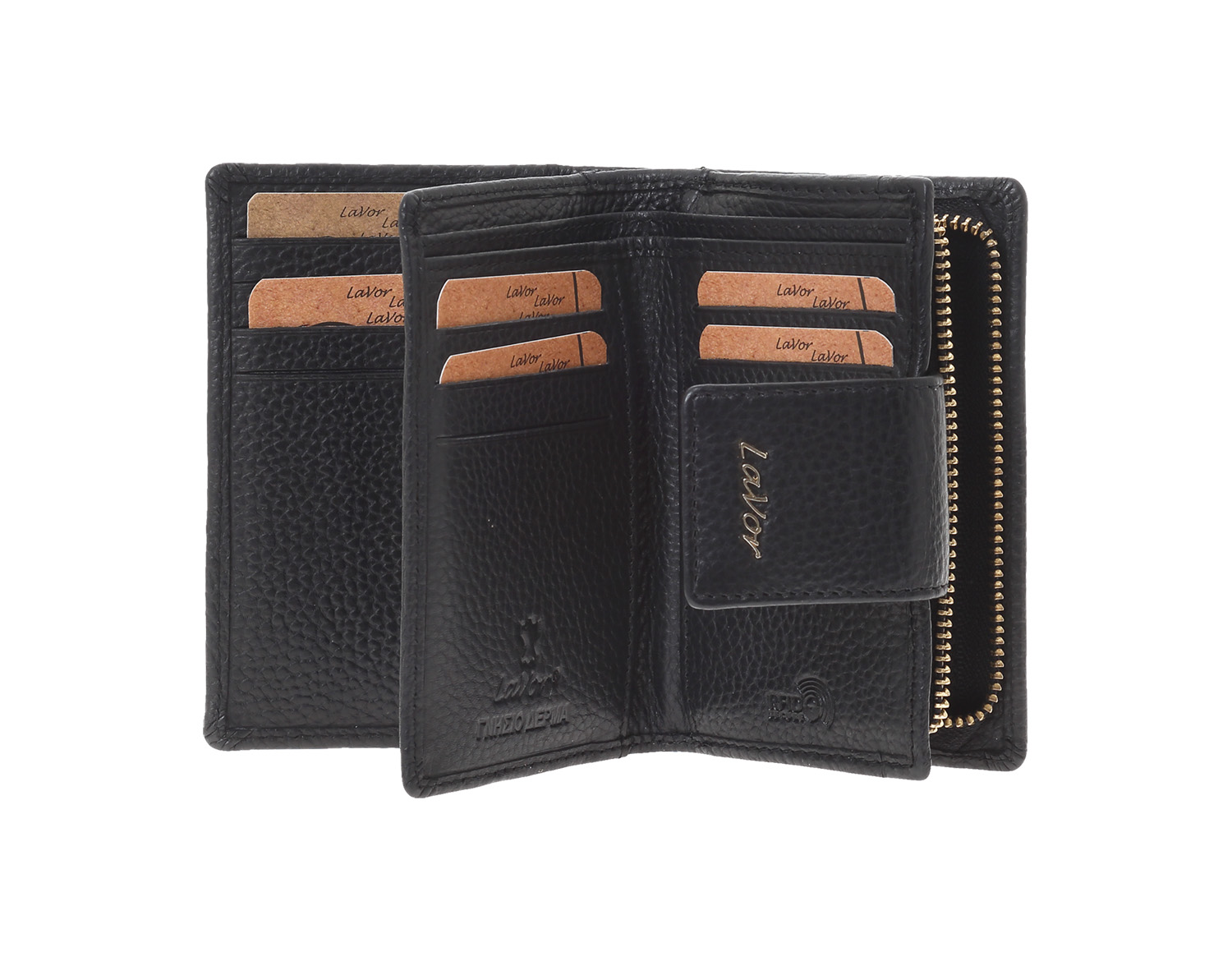 LaVor 1-6163 Γυναικείο Δερμάτινο Πορτοφόλι με Rfid Μαύρο LaVor 1-6163 Γυναικείο Δερμάτινο Πορτοφόλι με Rfid Μαύρο