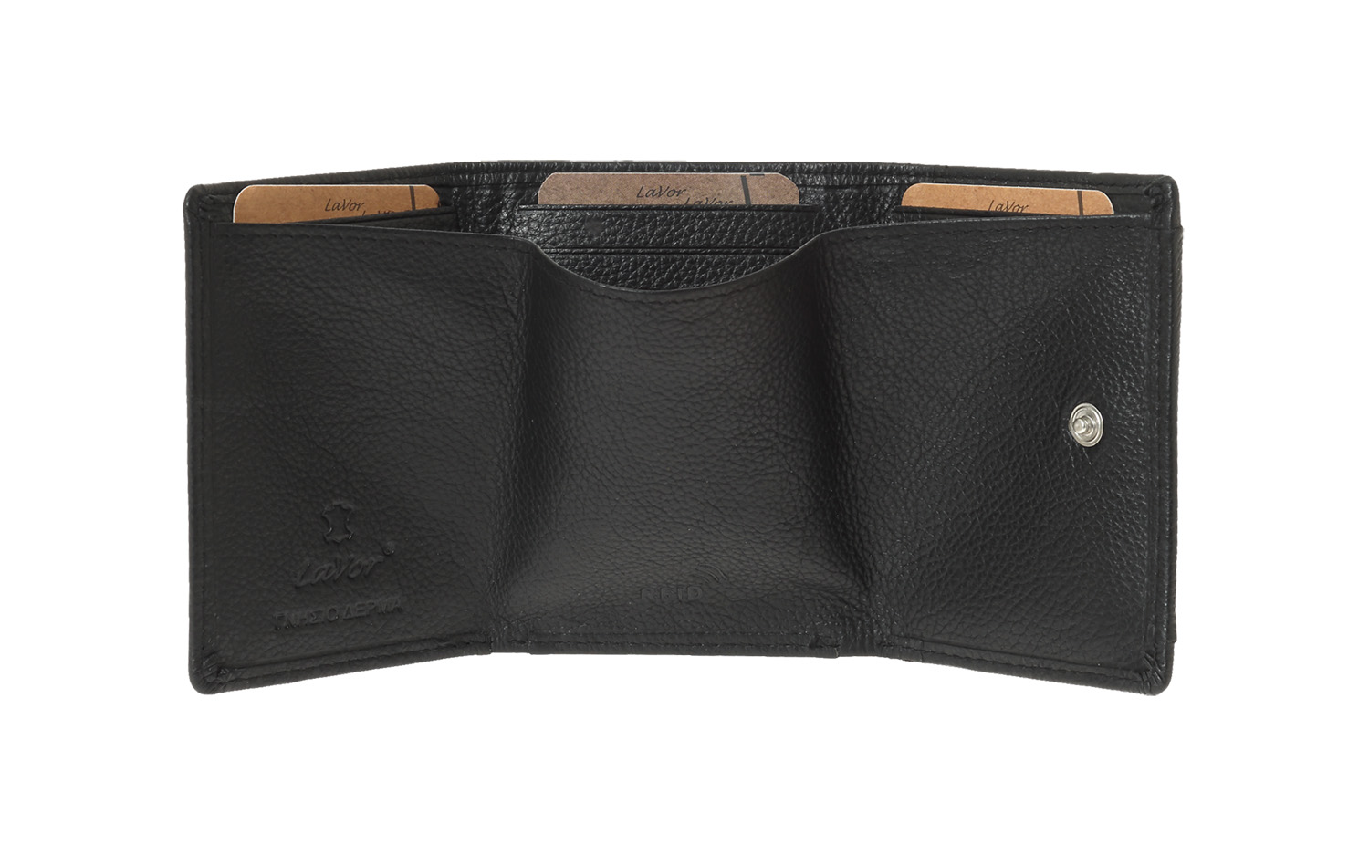 LaVor 1-3824 Ανδρικό Δερμάτινο Πορτοφόλι με RFID Μαύρο LaVor 1-3824 Ανδρικό Δερμάτινο Πορτοφόλι με RFID Μαύρο