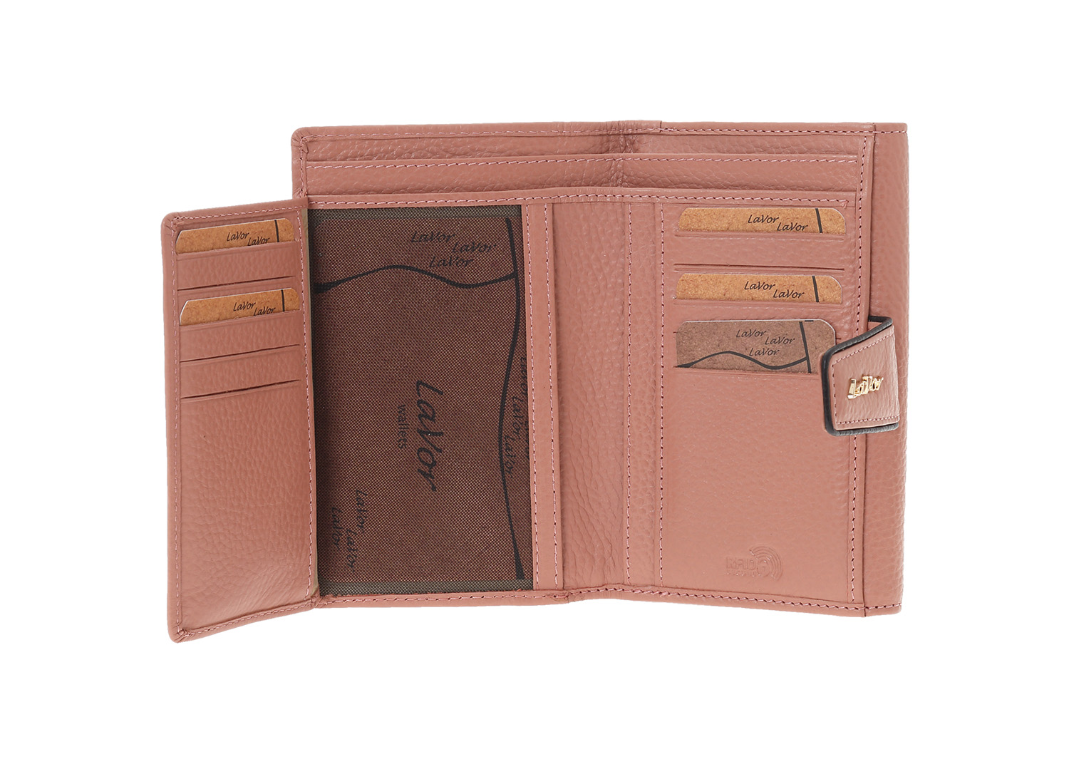 LaVor 1-6038 Γυναικείο Δερμάτινο Πορτοφόλι με Rfid Ροζ LaVor 1-6038 Γυναικείο Δερμάτινο Πορτοφόλι με Rfid Ροζ