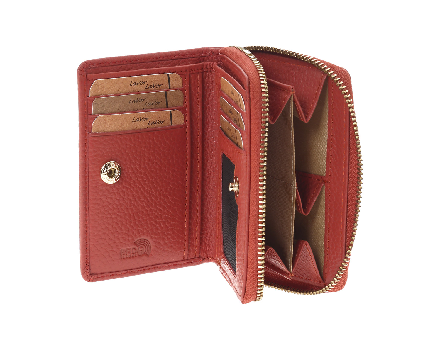 LaVor 1-6081 Γυναικείο Δερμάτινο Πορτοφόλι με Rfid Τερακότα