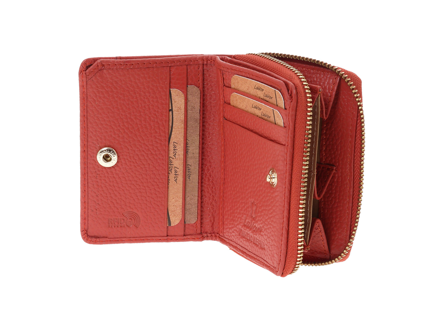 LaVor 1-6165 Γυναικείο Δερμάτινο Πορτοφόλι με Rfid Τερακότα