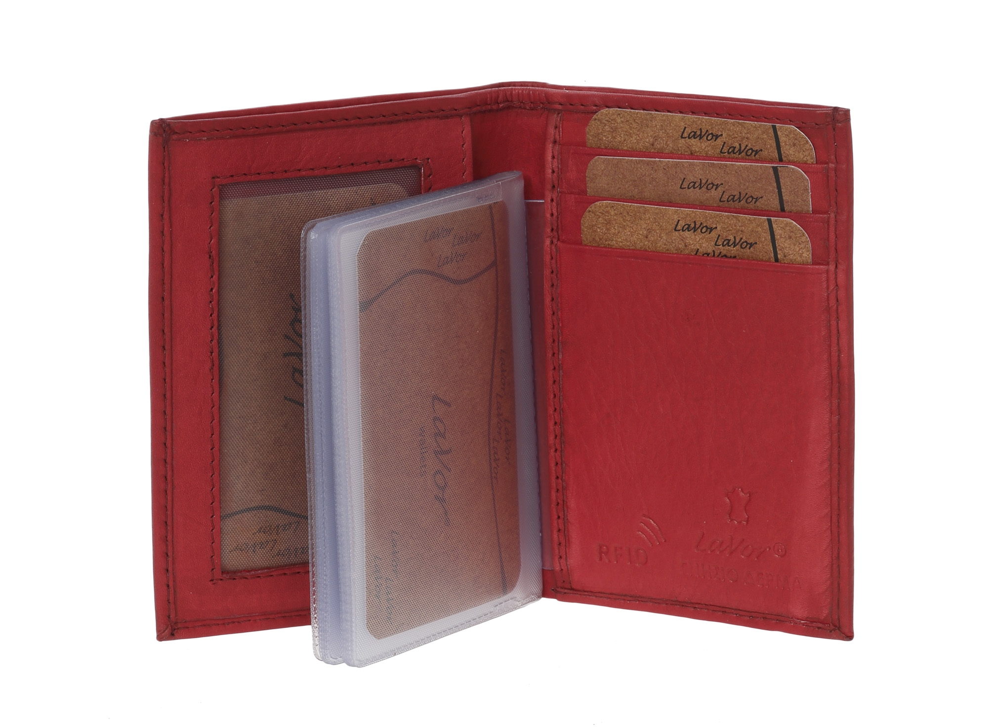LaVor 1-3265 Ανδρικό Δερμάτινο Πορτοφόλι με RFID Κόκκινο LaVor 1-3265 Ανδρικό Δερμάτινο Πορτοφόλι με RFID Κόκκινο