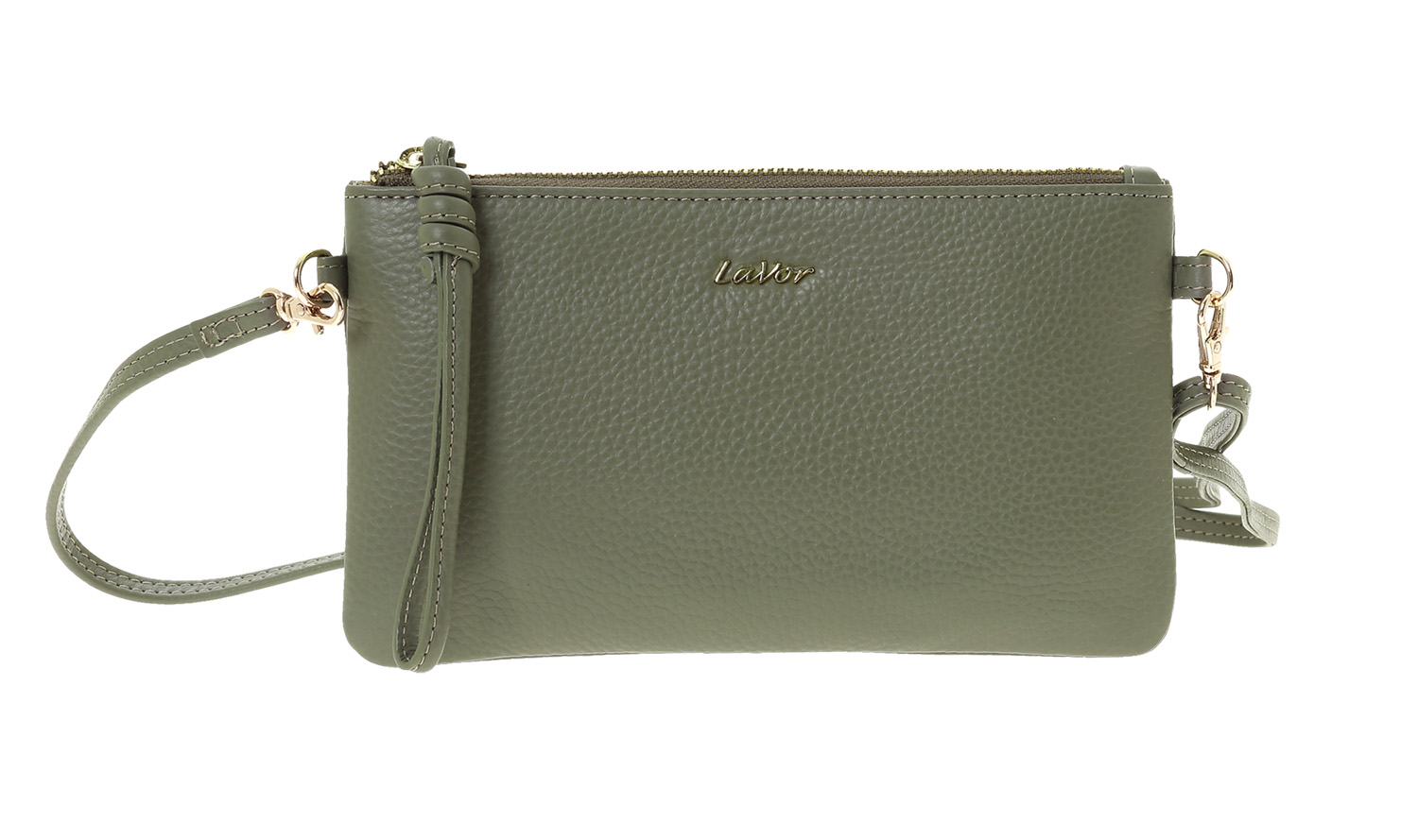 LaVor 1-6033 Γυναικείο Δερμάτινο Τσαντάκι Χακί LaVor 1-6033 Γυναικείο Δερμάτινο Τσαντάκι Χακί