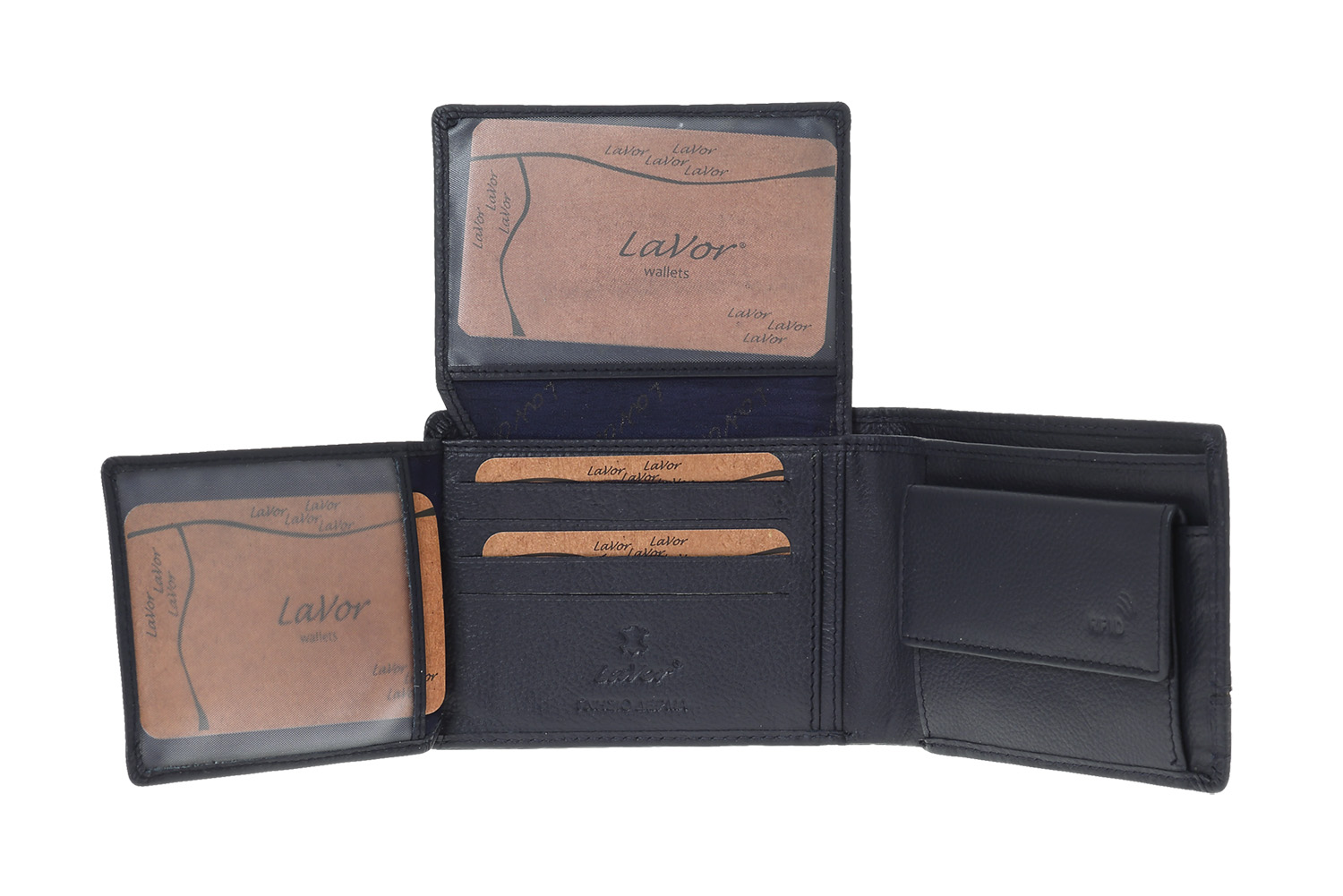 LaVor 1-3834 Ανδρικό Δερμάτινο Πορτοφόλι με RFID Μπλε LaVor 1-3834 Ανδρικό Δερμάτινο Πορτοφόλι με RFID Μπλε