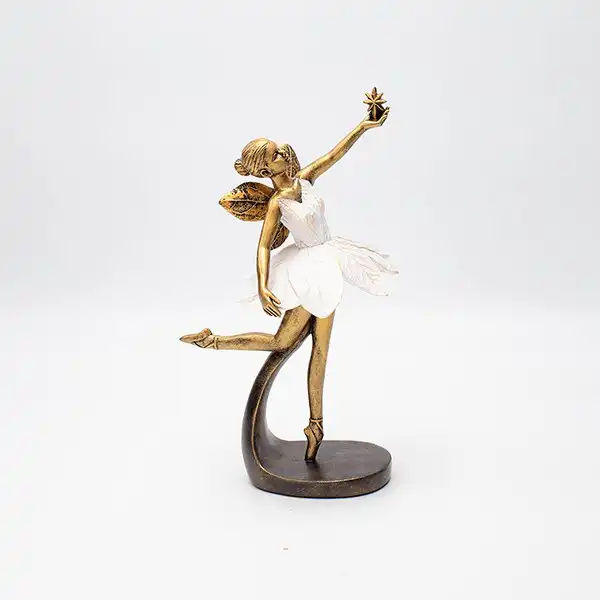 ΔΙΑΚΟΣΜΗΤΙΚΟ ΝΕΡΑΙΔΑ ΠΟΛΥΡΕΖΙΝ ΜΠΡΟΝΖΕ-ΛΕΥΚΟ 11.58×8.5×24.2cm ΔΙΑΚΟΣΜΗΤΙΚΟ ΝΕΡΑΙΔΑ ΠΟΛΥΡΕΖΙΝ ΜΠΡΟΝΖΕ-ΛΕΥΚΟ 11.58×8.5×24.2cm