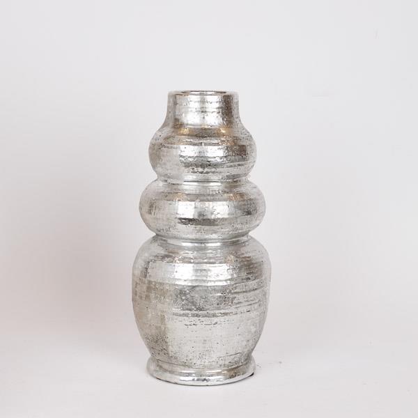 ΒΑΖΟ ΠΗΛΙΝΟ ΑΣΗΜΙ 18x18x36cm