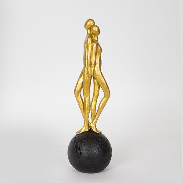 ΔΙΑΚΟΣΜΗΤΙΚΟ ΓΛΥΠΤΟ ΖΕΥΓΑΡΙ ΧΡΥΣΟ 9.5×9.5×31.5cm