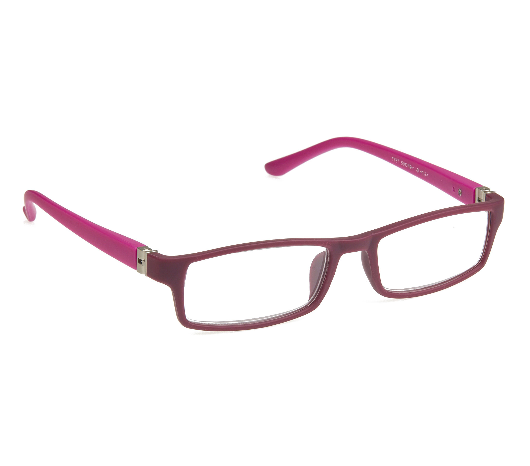 Γυαλιά πρεσβυωπίας Άθραυστα Με ευέλικτες ελαστικές αρθρώσεις που ανοίγουν τους βραχίονες μέχρι 180 μοίρες 7787 μπορντό/ροζ