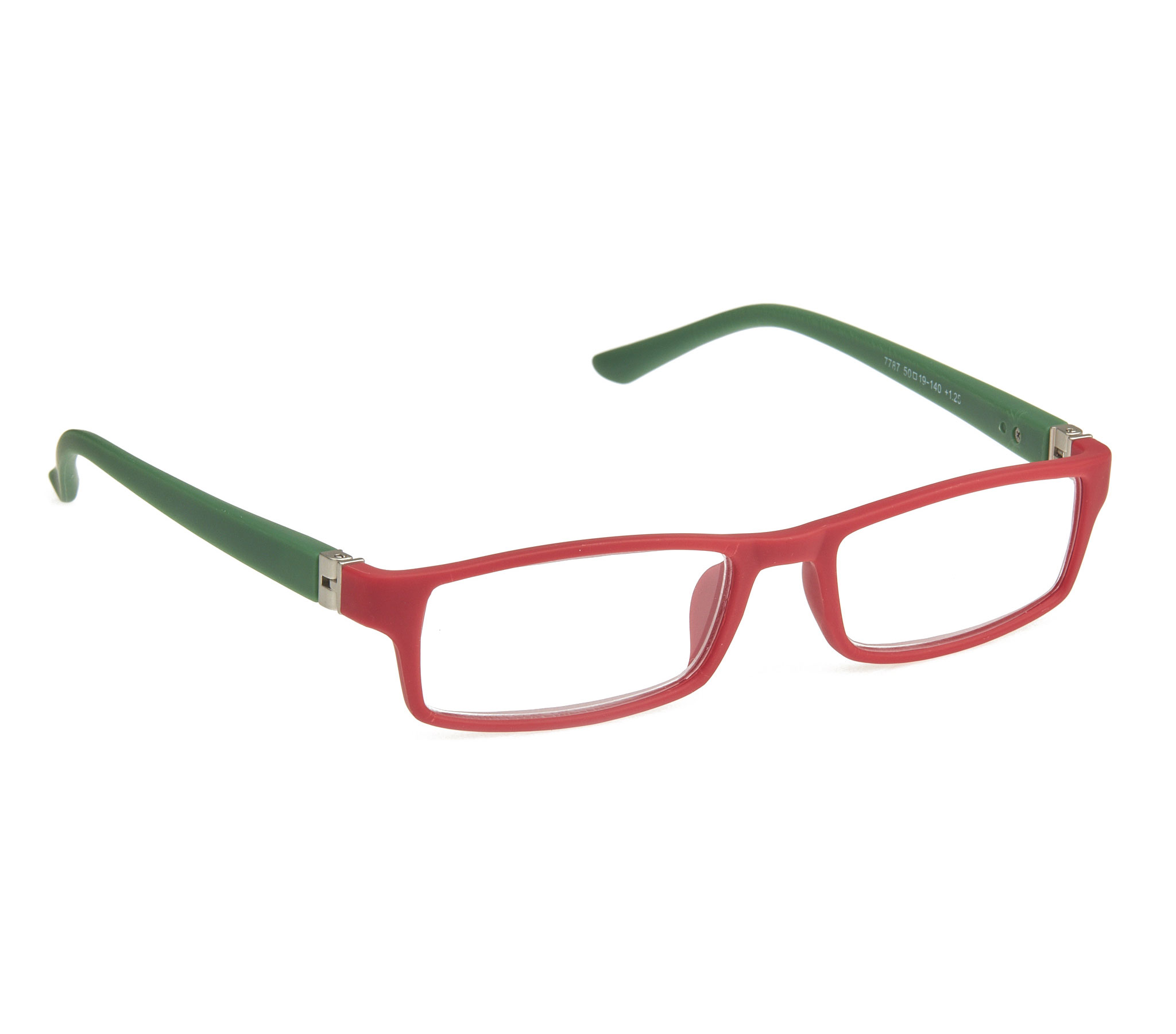 Γυαλιά πρεσβυωπίας Άθραυστα Με ευέλικτες ελαστικές αρθρώσεις που ανοίγουν τους βραχίονες μέχρι 180 μοίρες 7787 κόκκινο/πράσινο